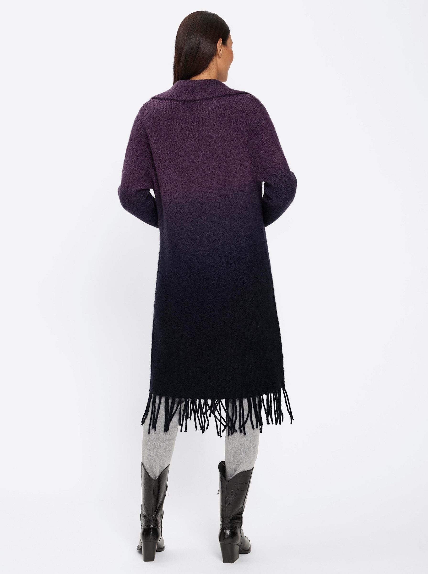 heine Strickjacke Strickmantel Langarm Jacquard
