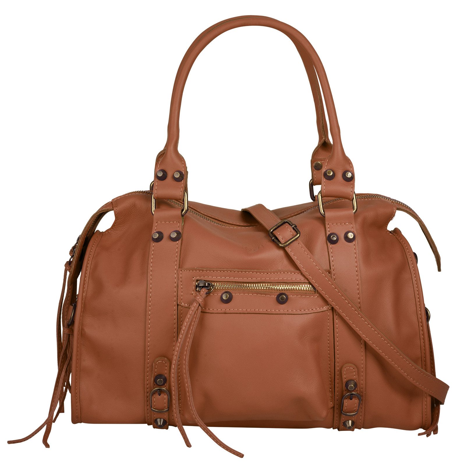 forty° Shopper FORTY° Damen echt Leder, Made in Italy, echt Leder, Made in Italy