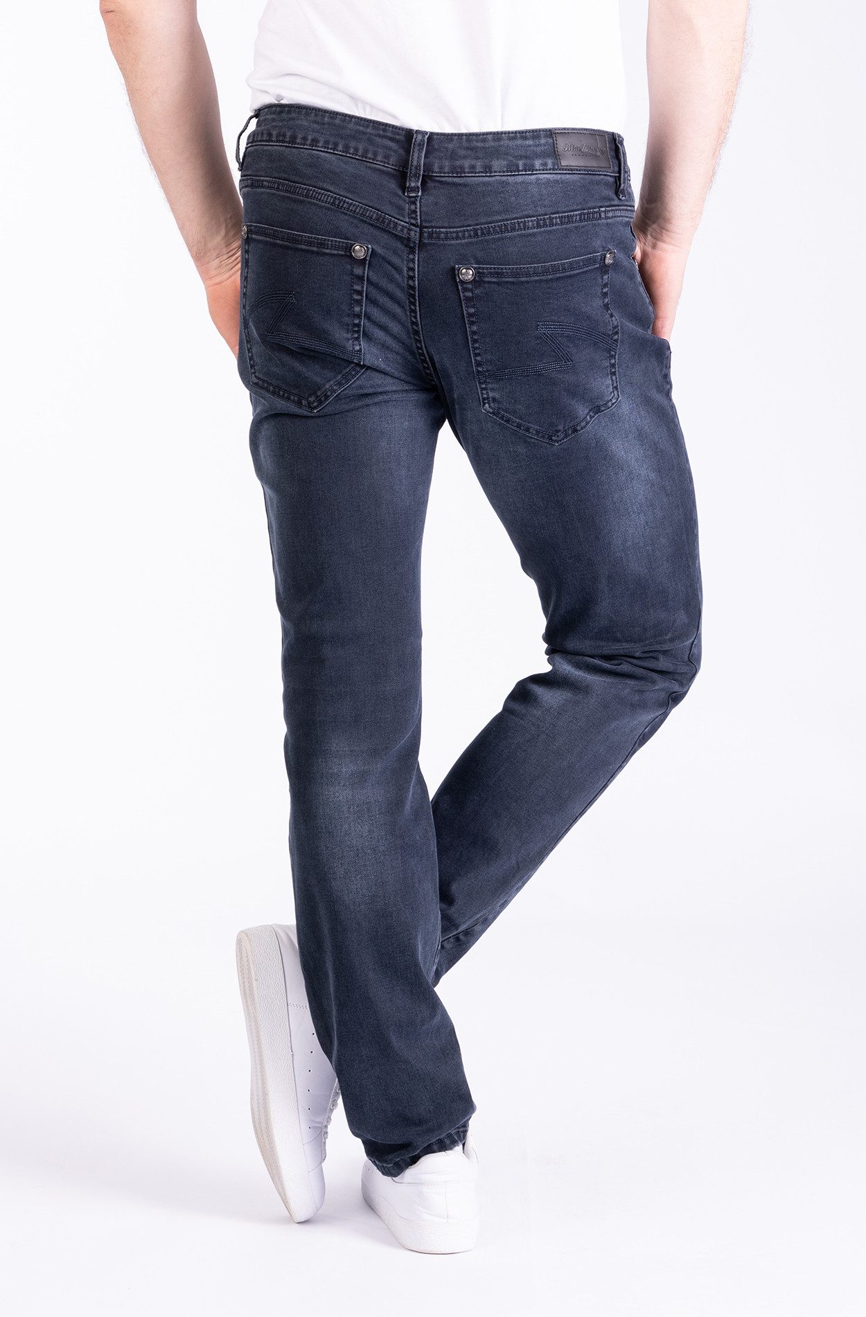 Blue Monkey 5-Pocket-Jeans Markus-darkblue denim