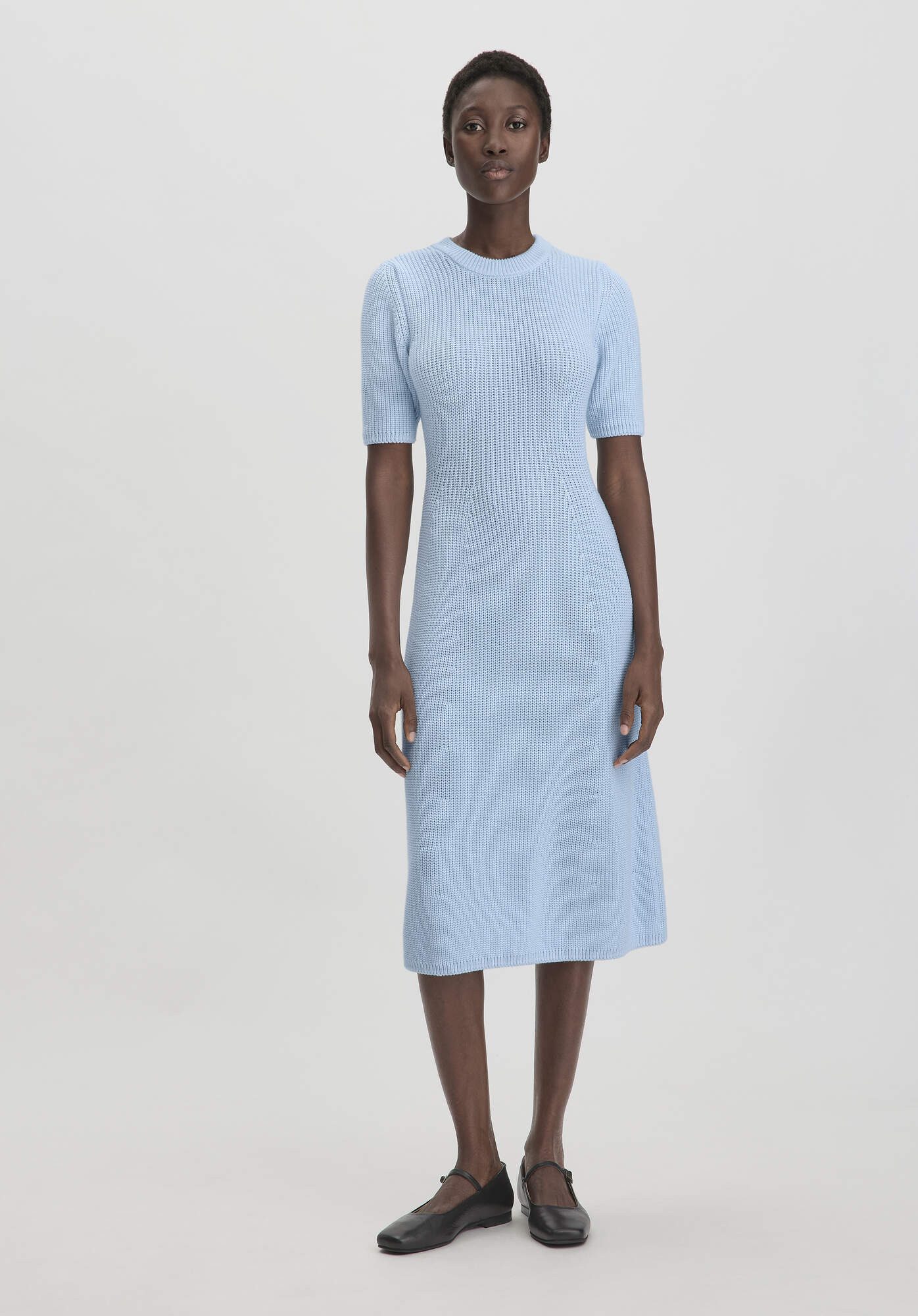 Hessnatur Strickkleid aus reiner Bio-Baumwolle (1-tlg) günstig online kaufen