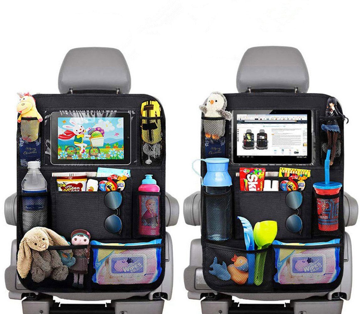 Auto-Rückenlehnentasche 2 Stück Auto Organizer Kinder,Rückenlehnenschutz Auto Kinder mit
