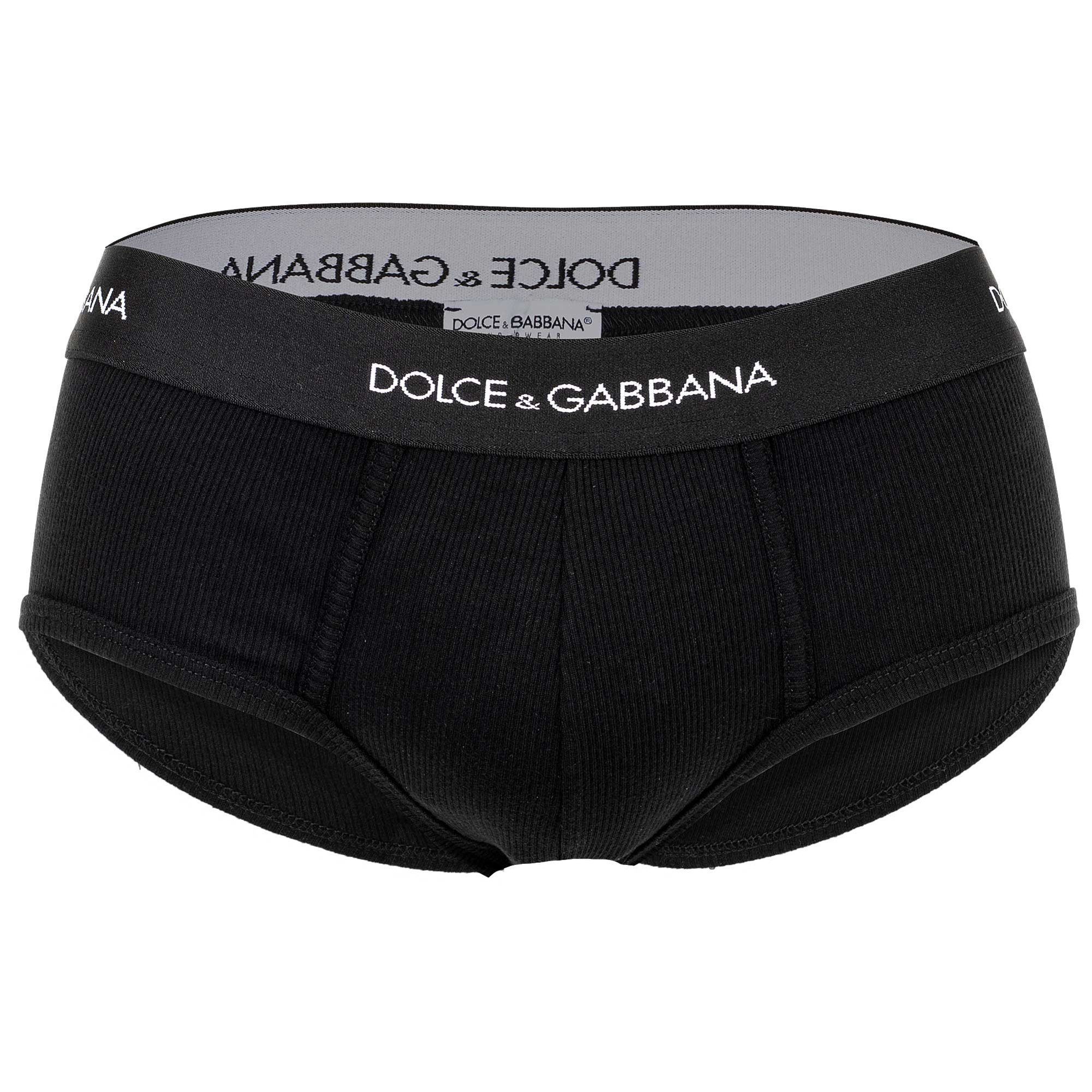 DOLCE & GABBANA Slip Herren Slip 1er Pack Baumwolle Brando Sicily Rib (Packung, 1er Pack)