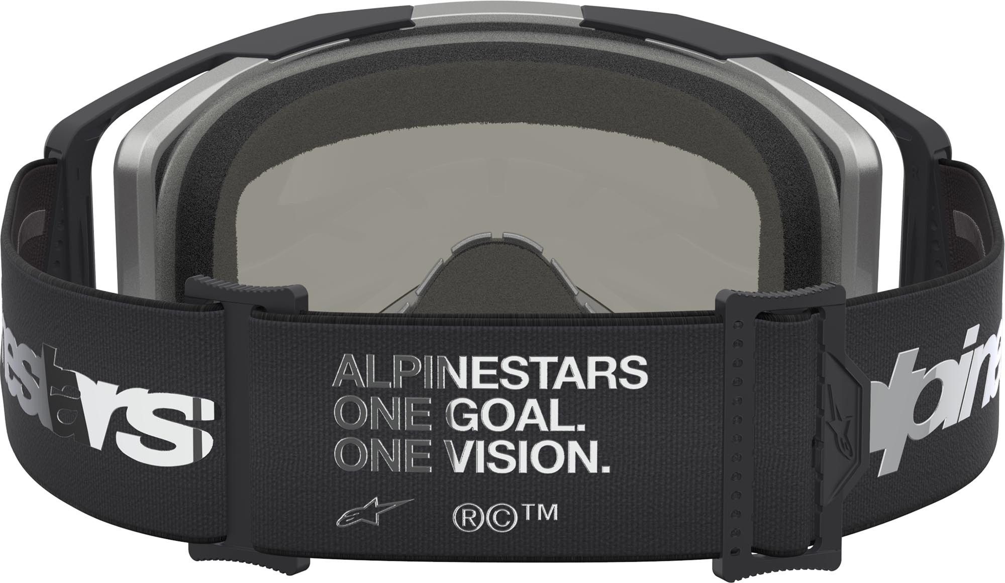 Alpinestars Motorradbrille Vision 8 Amber Mirror Motocross Brille, Antifog,Mit Band,Verspiegelt