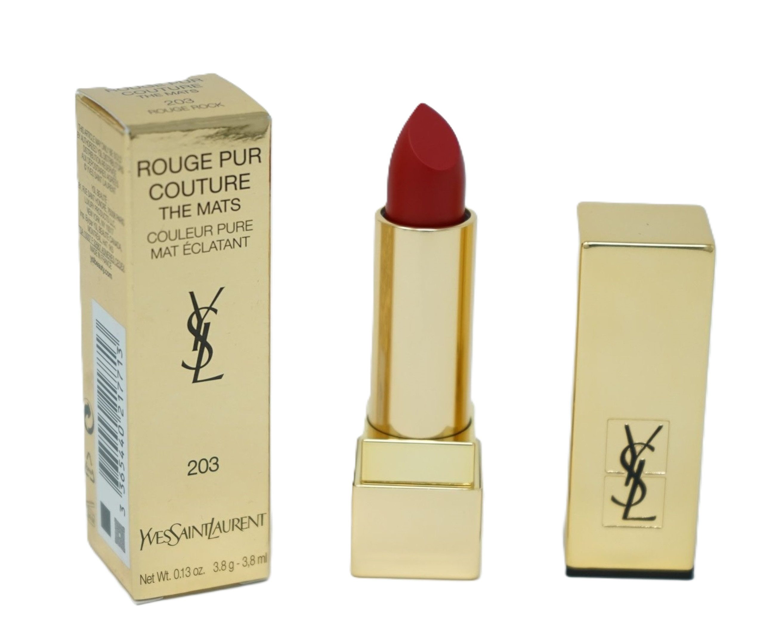 YVES SAINT LAURENT Lippenstift Yves Saint Laurent Rouge pur Couture The Mats Lippstick 203 Rouge Rock