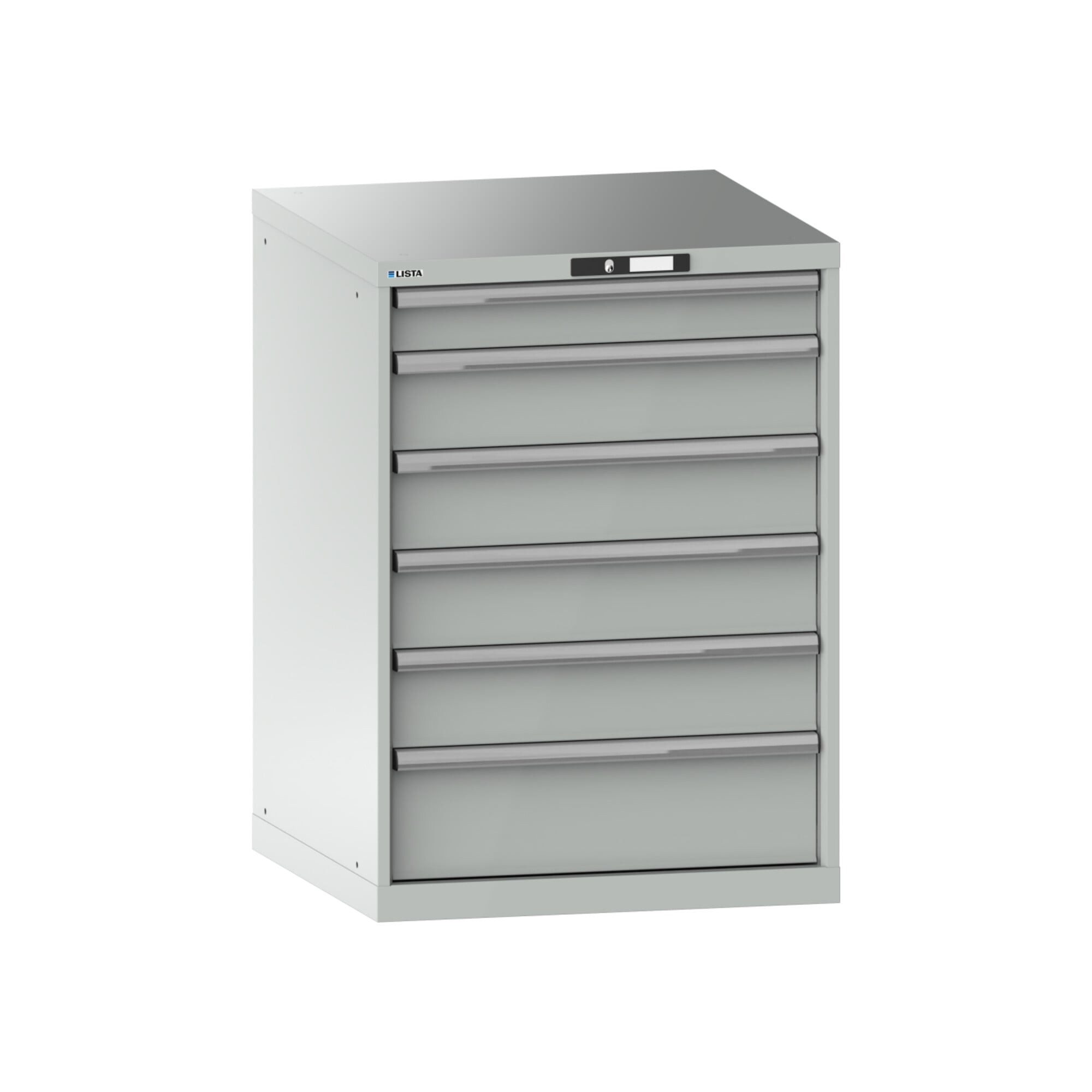 LISTA Werkzeugschrank Lista Schubladenschrank 36x36E (BxTxH) 717x725x1000mm KEY Lock R7035