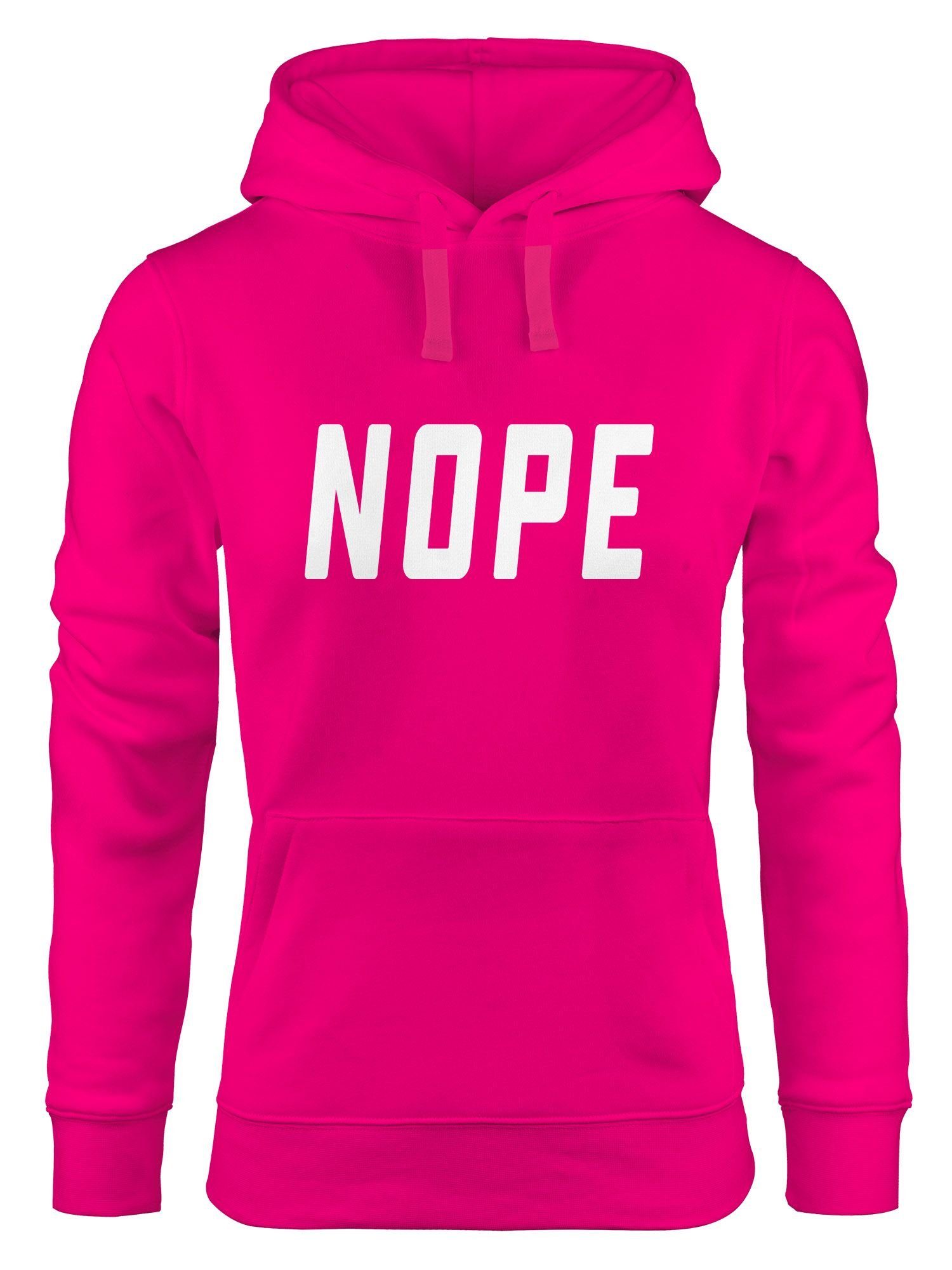 Hoodie Kapuzen-Pullover Damen NOPE Hoodie