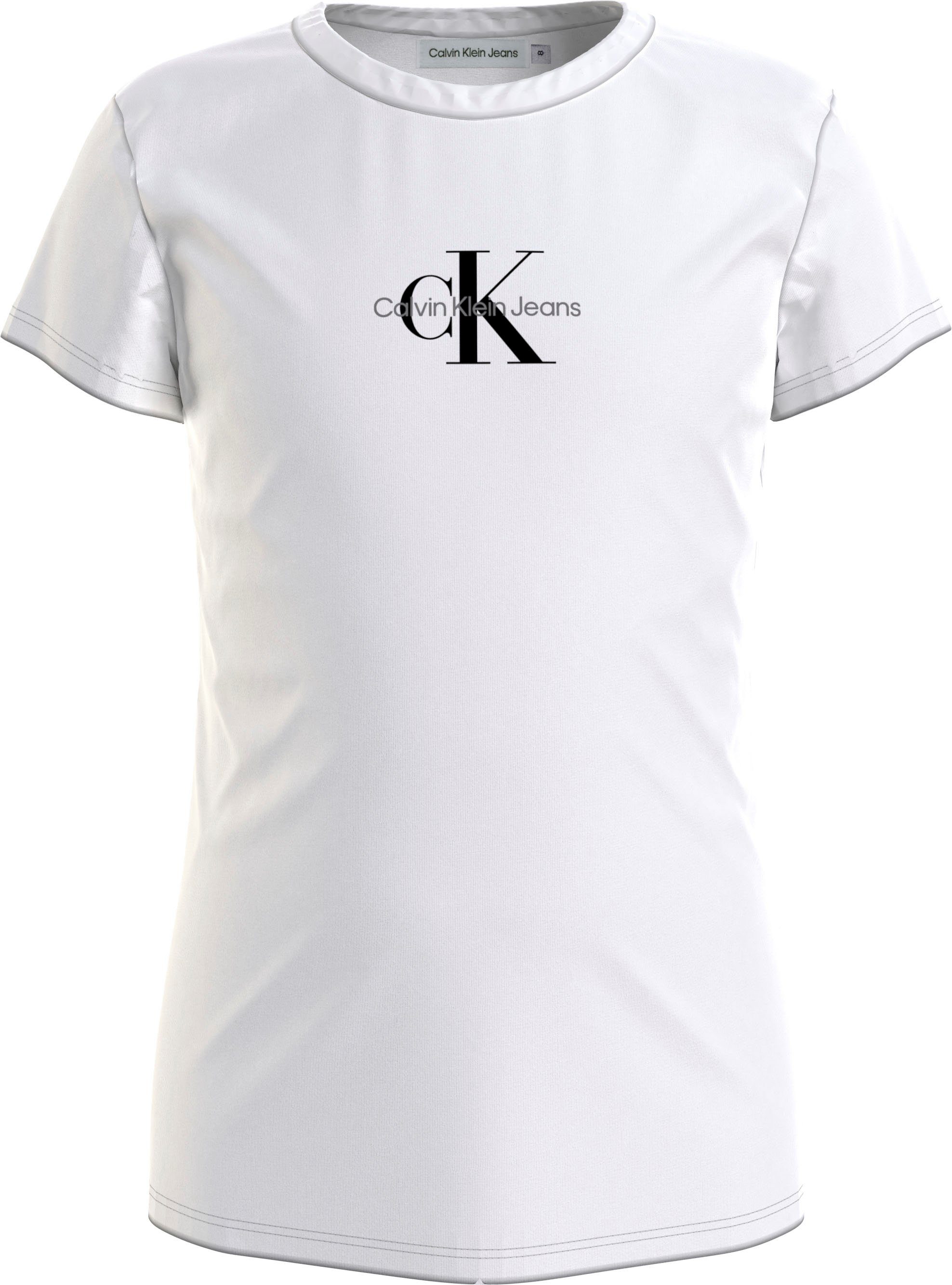 Calvin Klein Jeans T-Shirt MICRO MONOGRAM TOP Bright White | T-Shirts