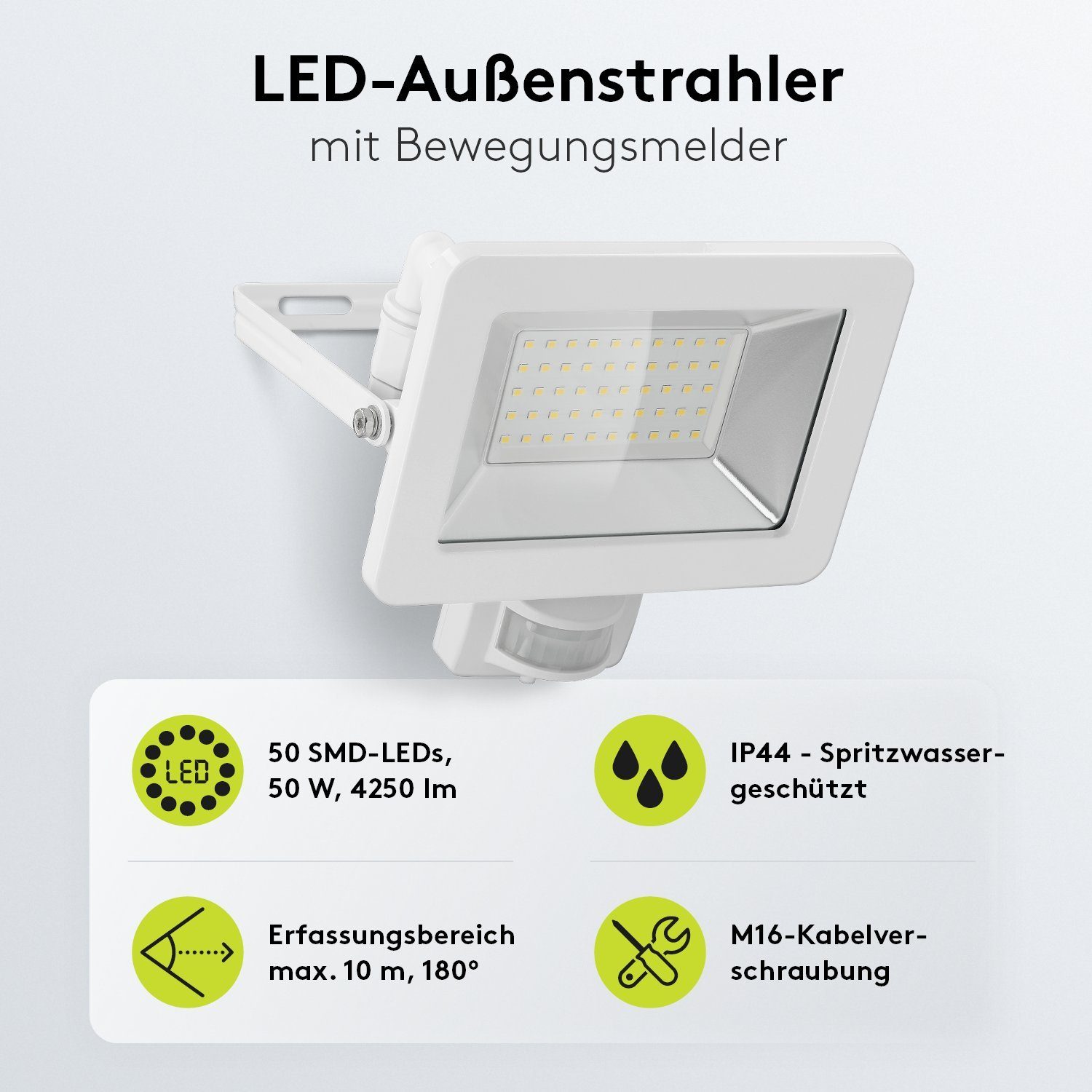 Goobay LED Flutlichtstrahler LED Außenstrahler mit günstig online kaufen