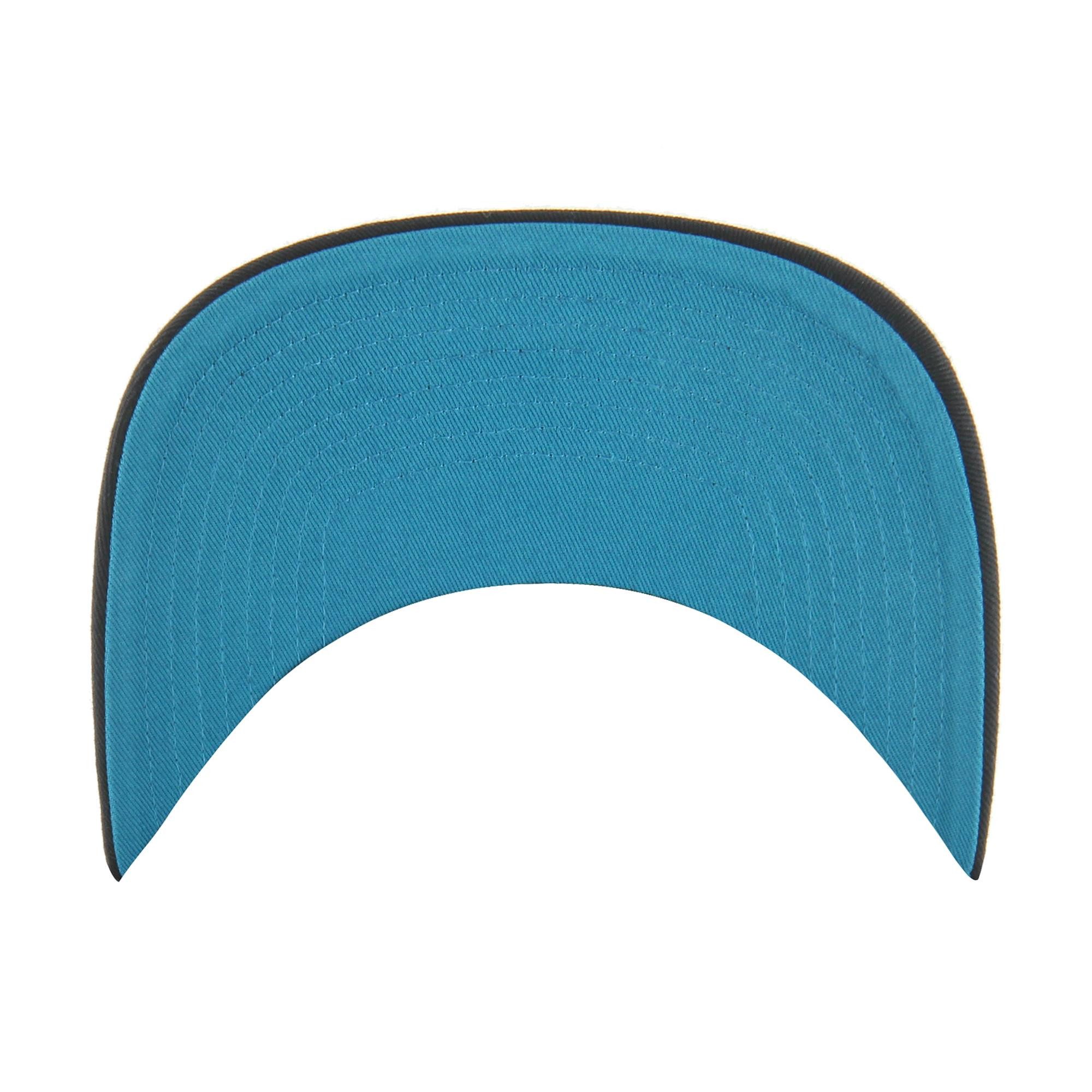 '47 Brand Trucker Cap '47 Brand NFL Cap JACKSONVILLE JAGUARS '47 Hardline Trucker RF Black (Basecap, Basecap, Meshcap, Trucker Kappe) Schirmunterseite Türkis