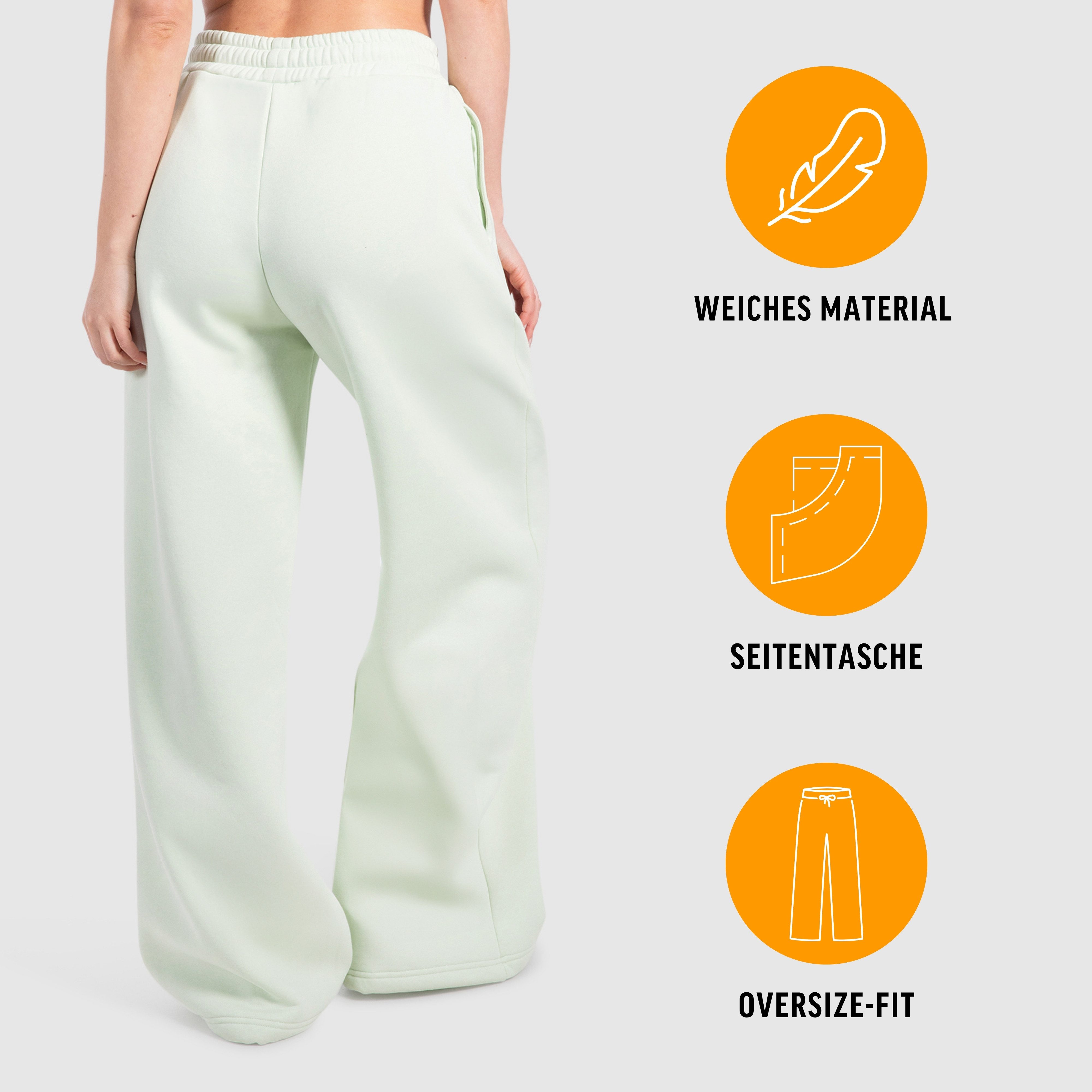 Smilodox Jogginghose Damen Siara, Bequeme Freizeithose mit Seitentaschen, Gym & Homewear Trainingshose mit verstellbarem Beinabschluss