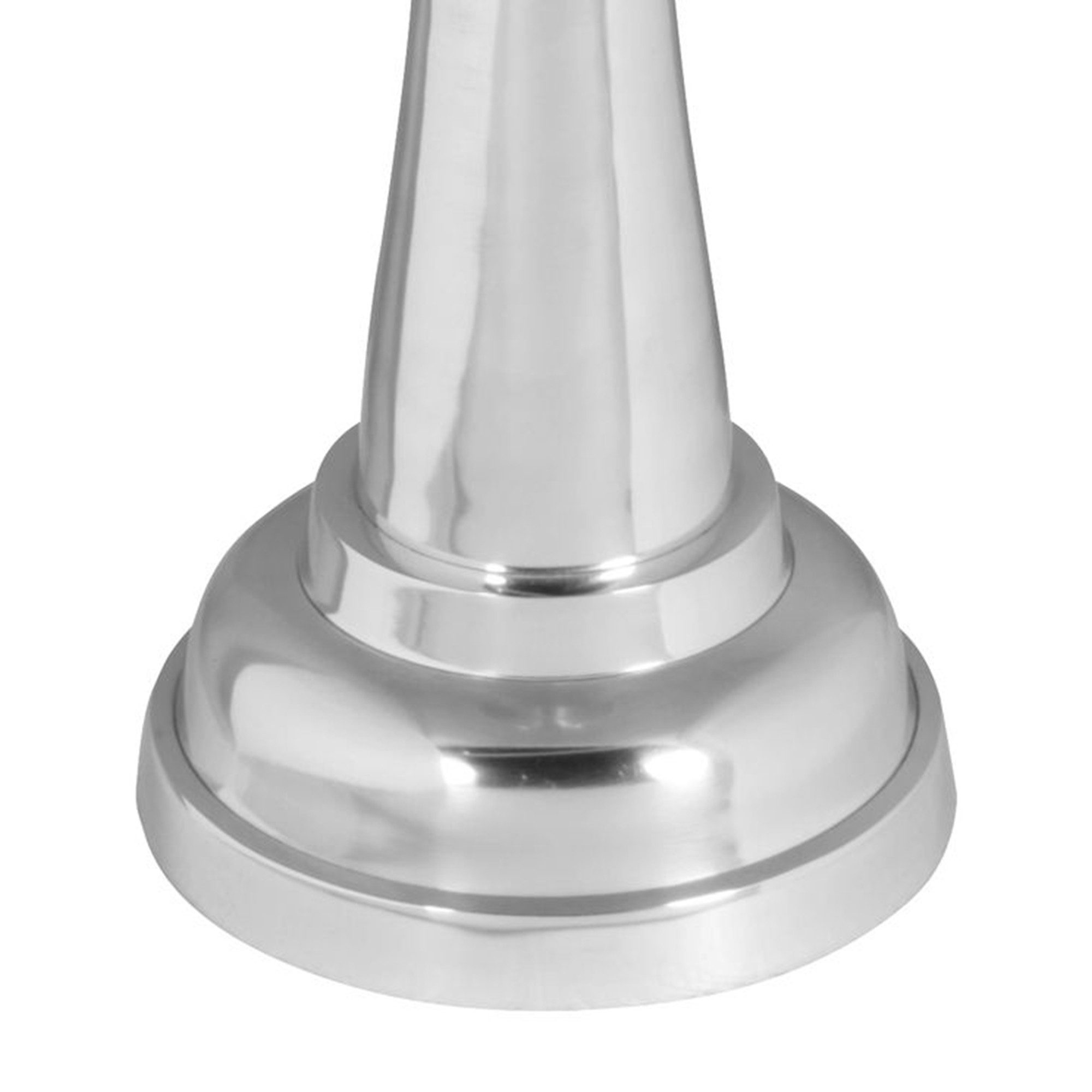 FINEBUY Dekofigur Große Schachfigur Aluminium Dekoration poliert Design Skulptur Deko (Skulptur Silber Groß, Dekoration Wohnung Modern), Schachfigur König 70 cm Aluminium Glänzend
