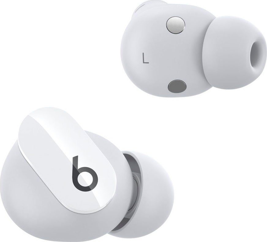 Beats by Dr. Dre Buds In-Ear-Kopfhörer Noise kompatibel Siri, Bluetooth, (Active Musik, weiß integrierte Beats und Siri, Geräuschunterdrückung) Transparenzmodus, mit mit Studio (ANC), Steuerung Kabellose für Anrufe - Cancelling