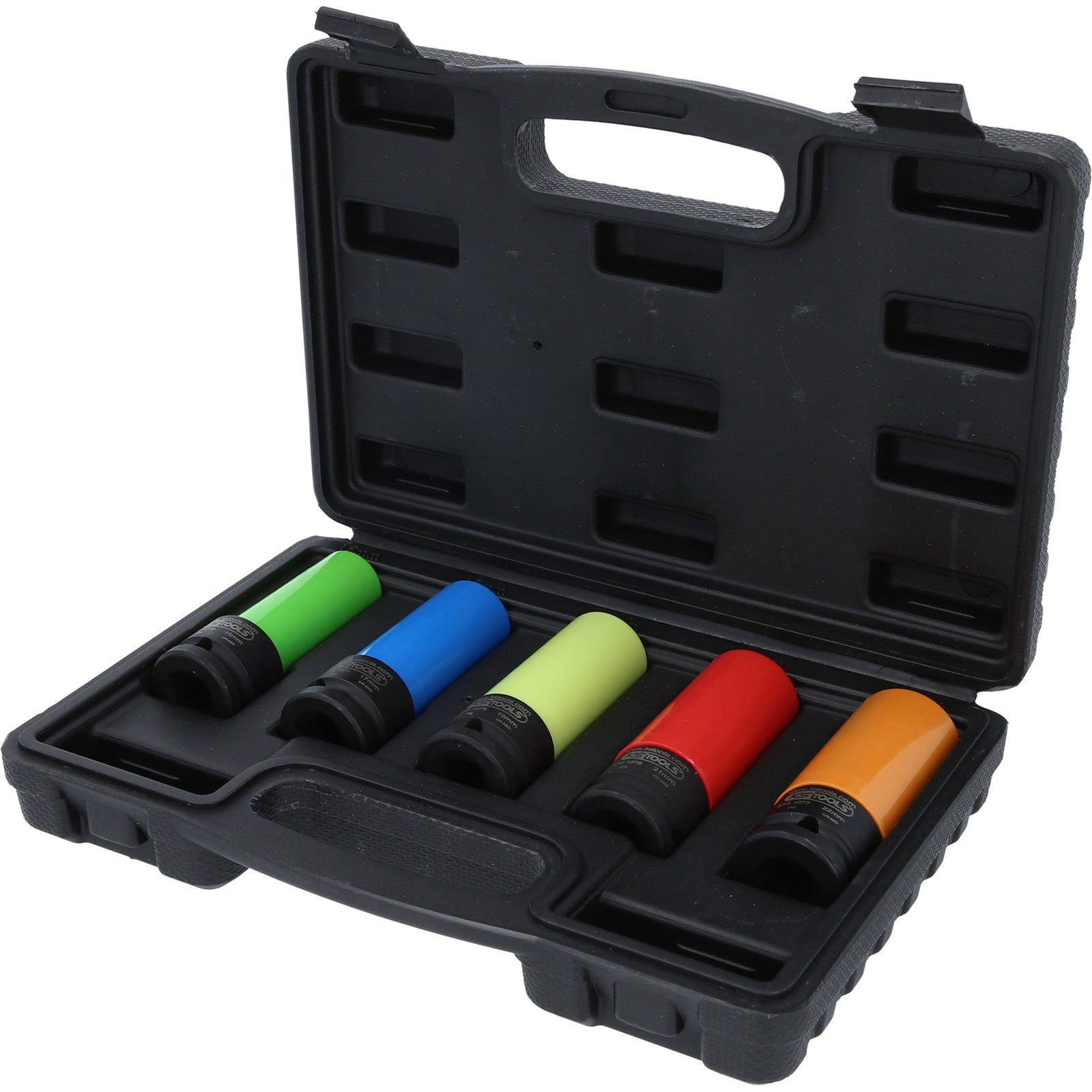 KS Tools Bit- und Steckschlüsselset KS TOOLS 1/2" Alu-Felgen Kraft-Stecknuss-Satz robust 5tlg. -...