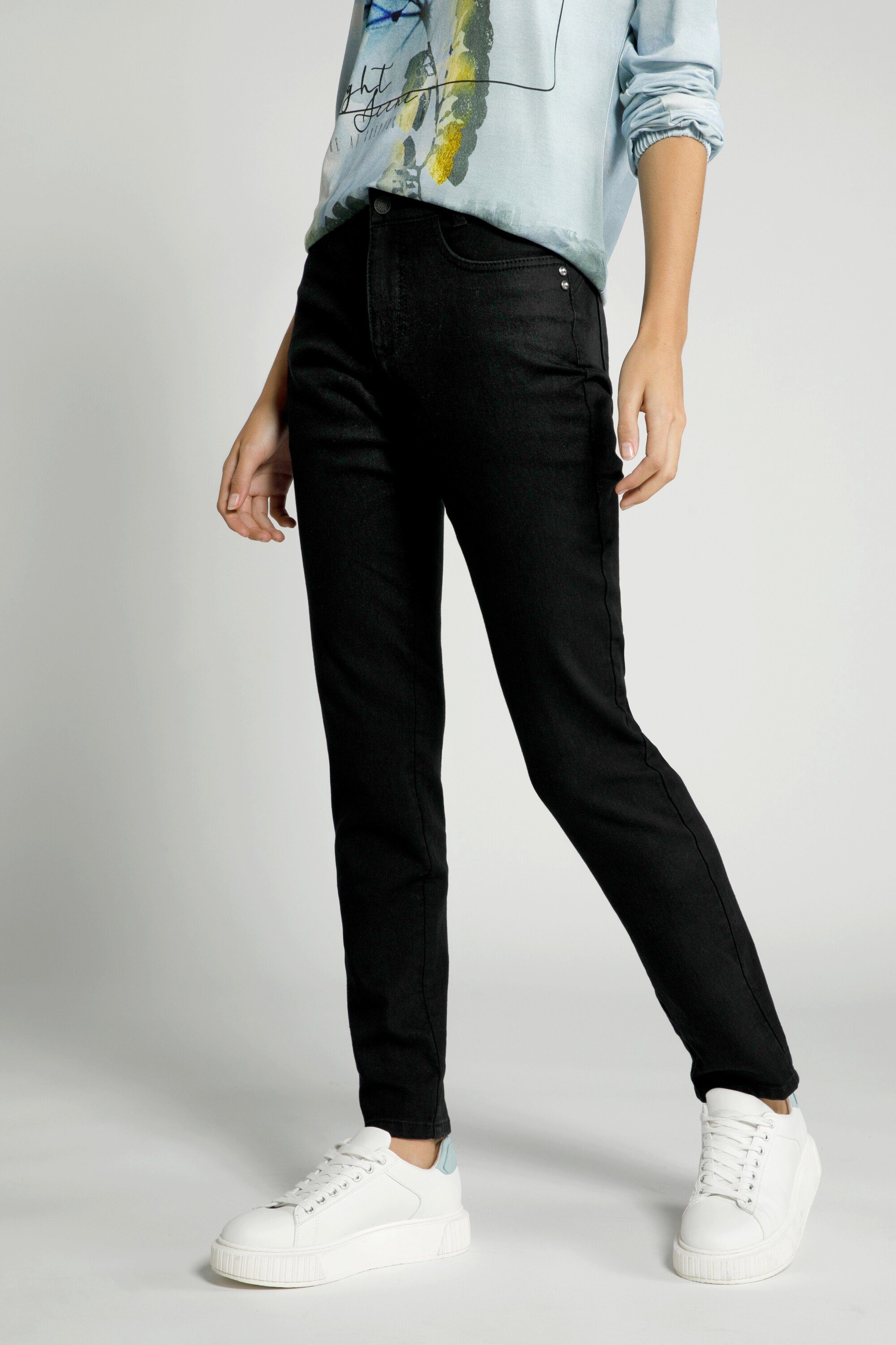 Biobaumwolle mit Jeans 5-Pocket Gina Laura Tina Regular-fit-Jeans
