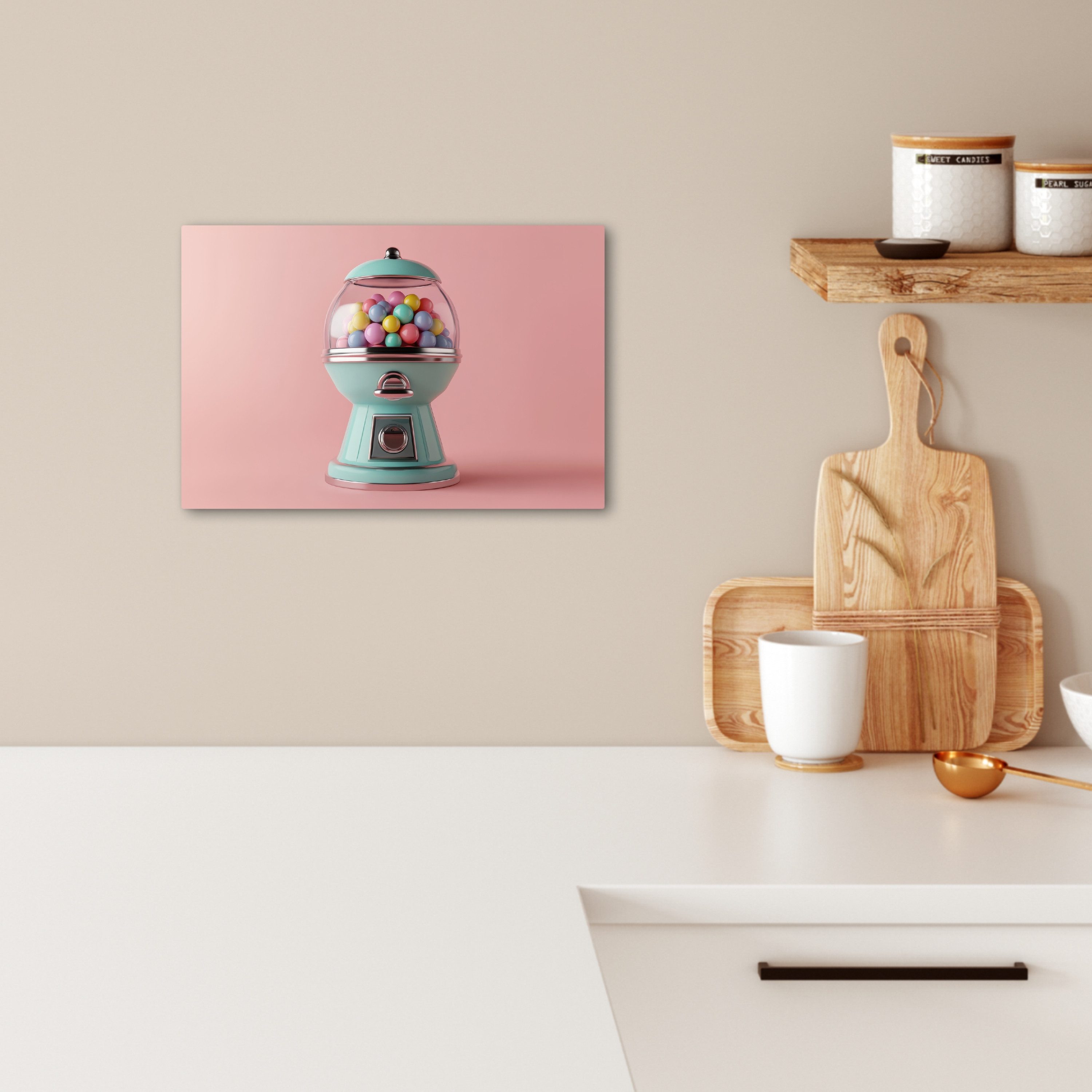 OneMillionCanvasses® Leinwandbild Kaugummi - Retro - günstig online kaufen