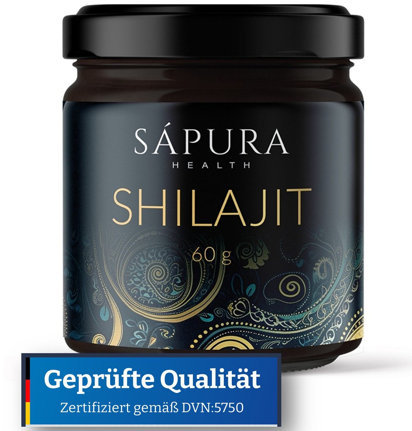 SAPURA Health Shilajit Harz * Fulvin & Huminsäure * Laborbericht & Zertifikat Harz, 60 g