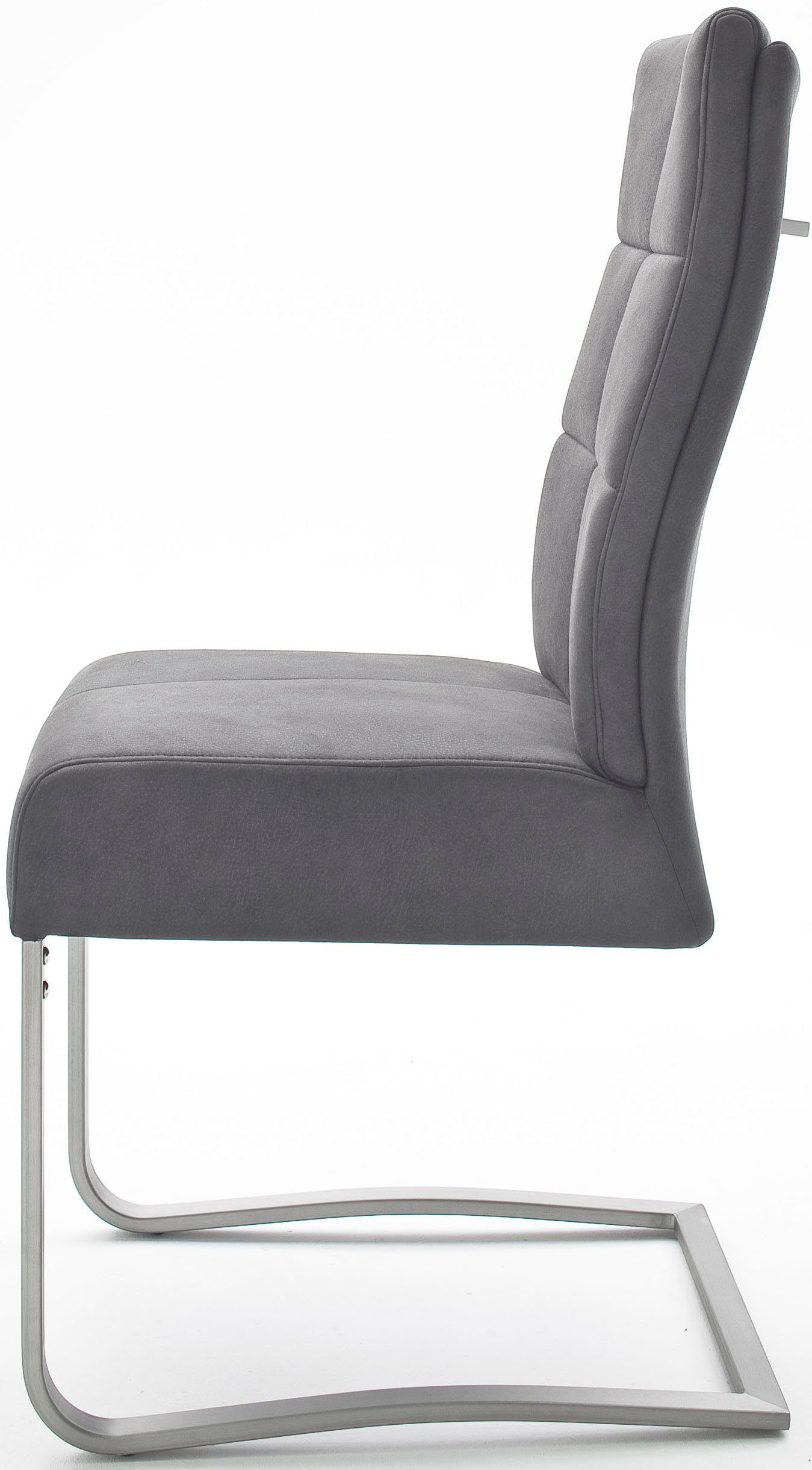 MCA furniture Esszimmerstuhl | Grau Salva kg belastbar mit St), 120 max. Schwingstuhl Tonnentaschenfederkern, Grau (Set, 2 bis