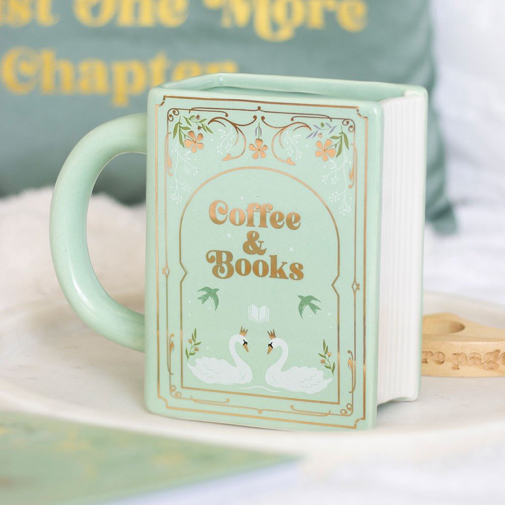 ABYstyle Tasse "The Book Club" 3D Becher Tasse Schwan "Coffee and Books", Fan Tasse