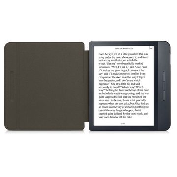 kalibri E-Reader-Hülle Hülle für Kobo Libra H2O, Leder eBook eReader Schutzhülle - Flip Cover Case