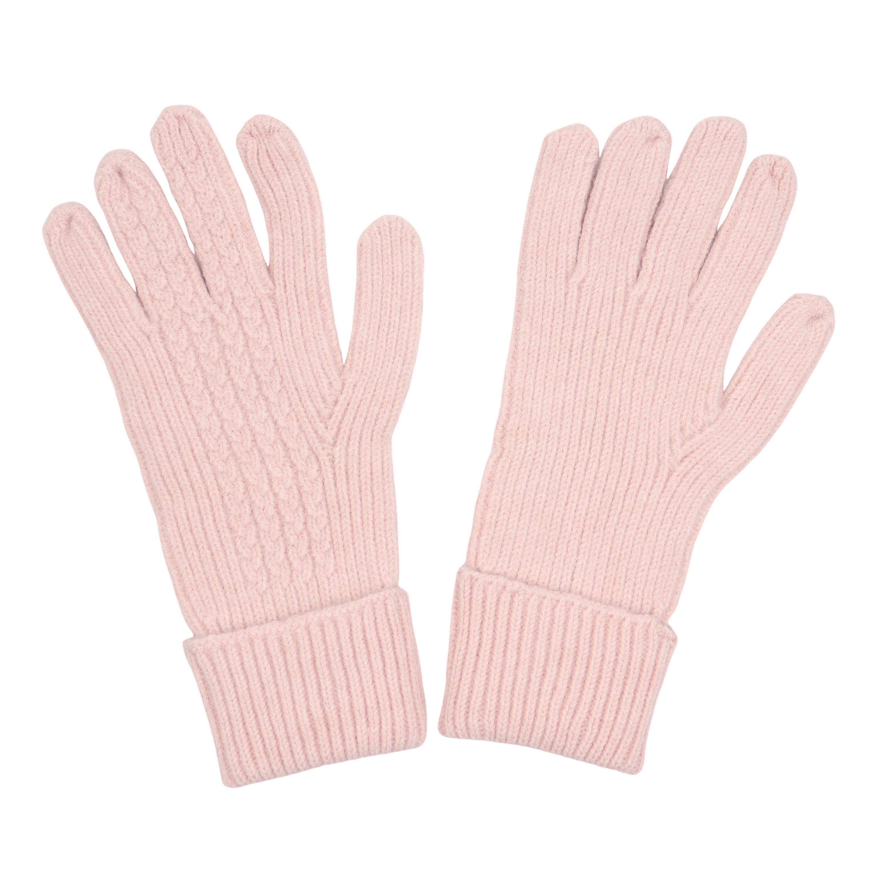 MIRROSI Strickhandschuhe Damen Перчатки warm Weich, Einheitsgröße Zopfmuster sehr weich und warm ideal für Herbst oder Winter