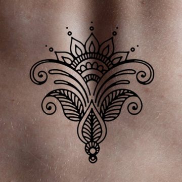 FOREVER NEVER Schmuck-Tattoo Blume tribal