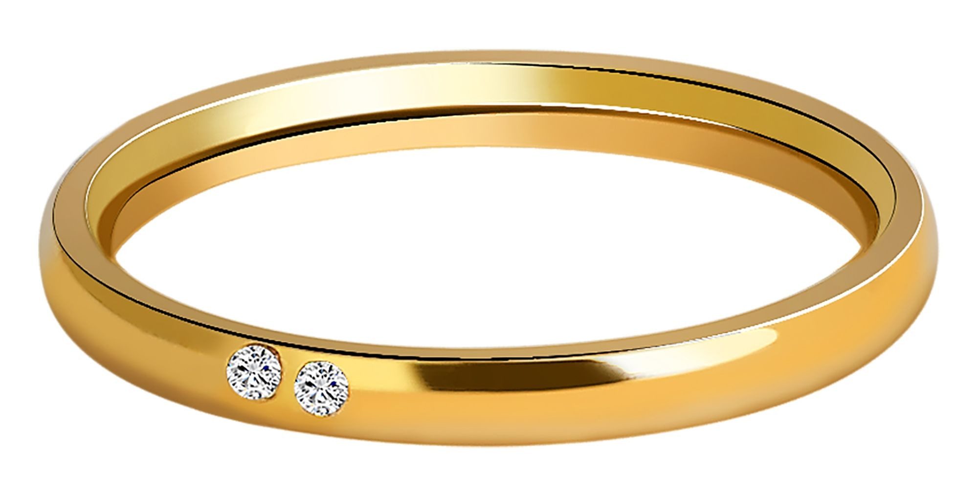Adelia´s Fingerring Damen Ring aus Edelstahl mit Strass Steinchen