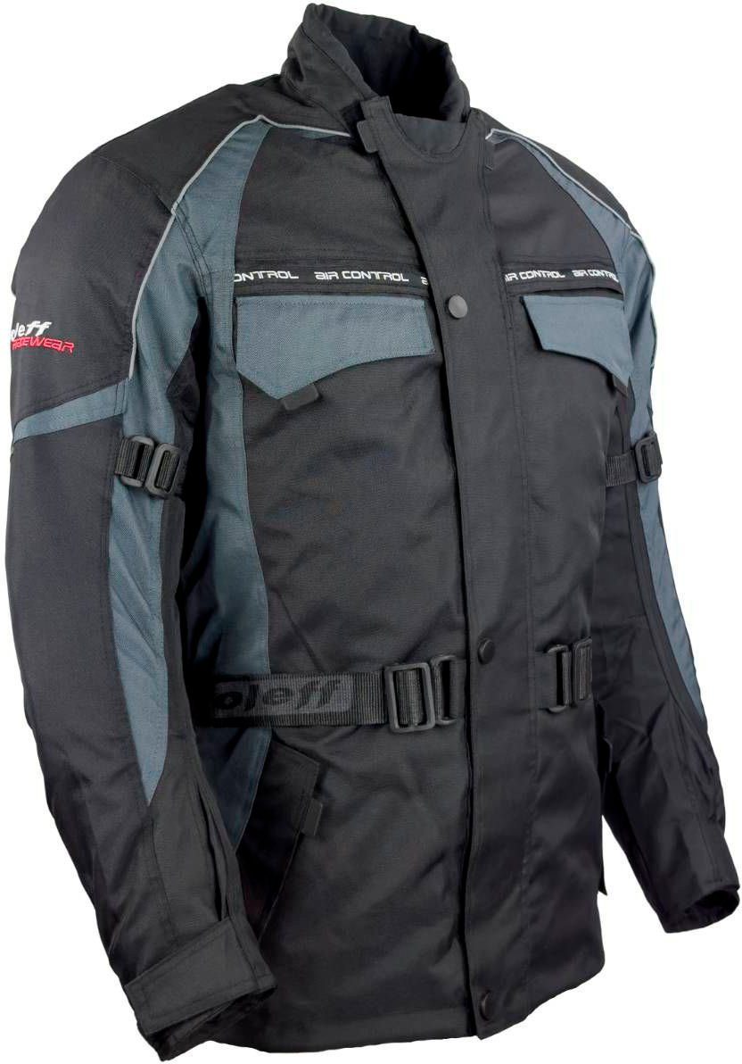 roleff Motorradjacke Reno mit Protektoren, 4 Taschen, 3 Belüftungslöcher
