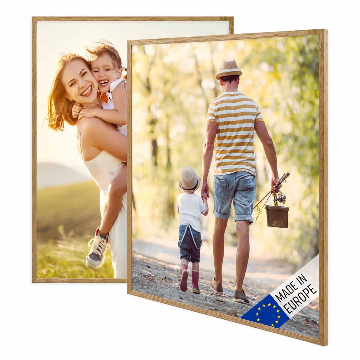 PHOTOLINI Bilderrahmen 2er Set Massivholz-Rahmen Modern günstig online kaufen
