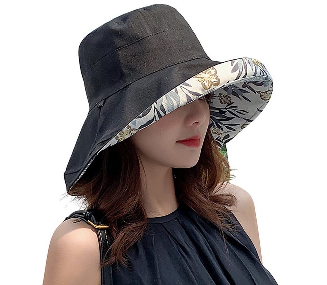 Zaewry Sonnenhut Sonnenhut für Damen mit breiter Krempe – UV-Schutz Fischerhut Sonnenhut Sommerhut,Geeignet für Strand,Gartenarbeit und Reisen