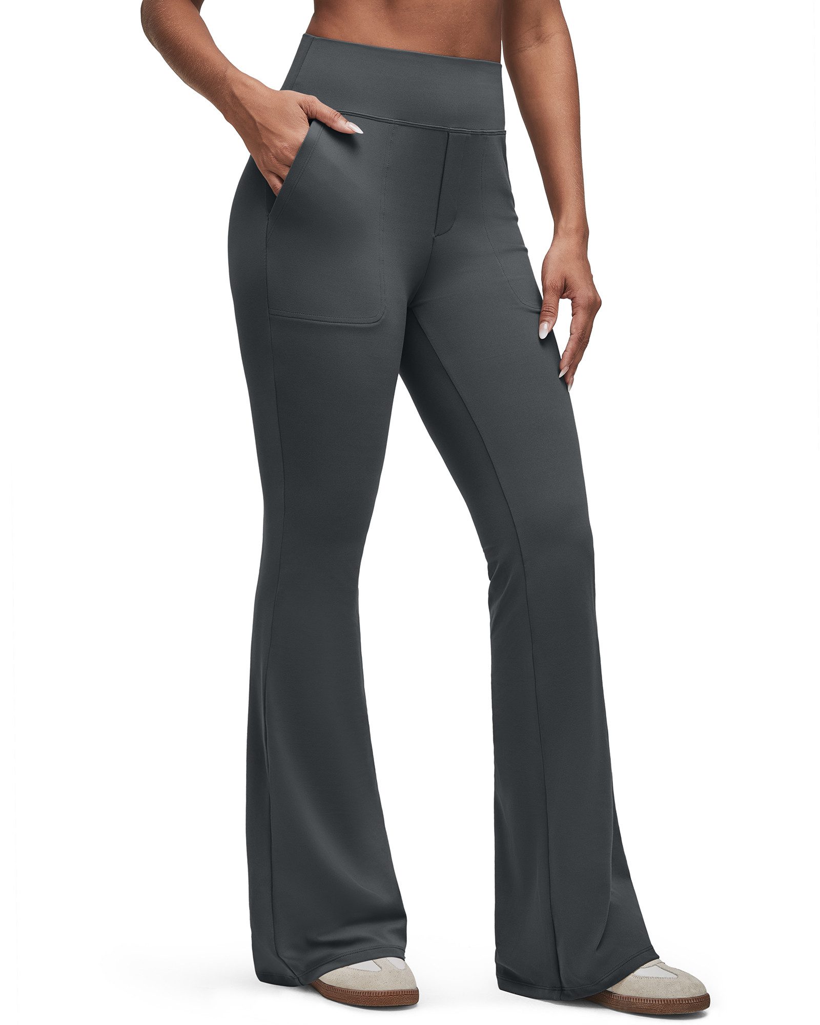 G4Free Yogahose Damen Flared Yogahose Leggings Schlaghose Hohe Taille Sport günstig online kaufen