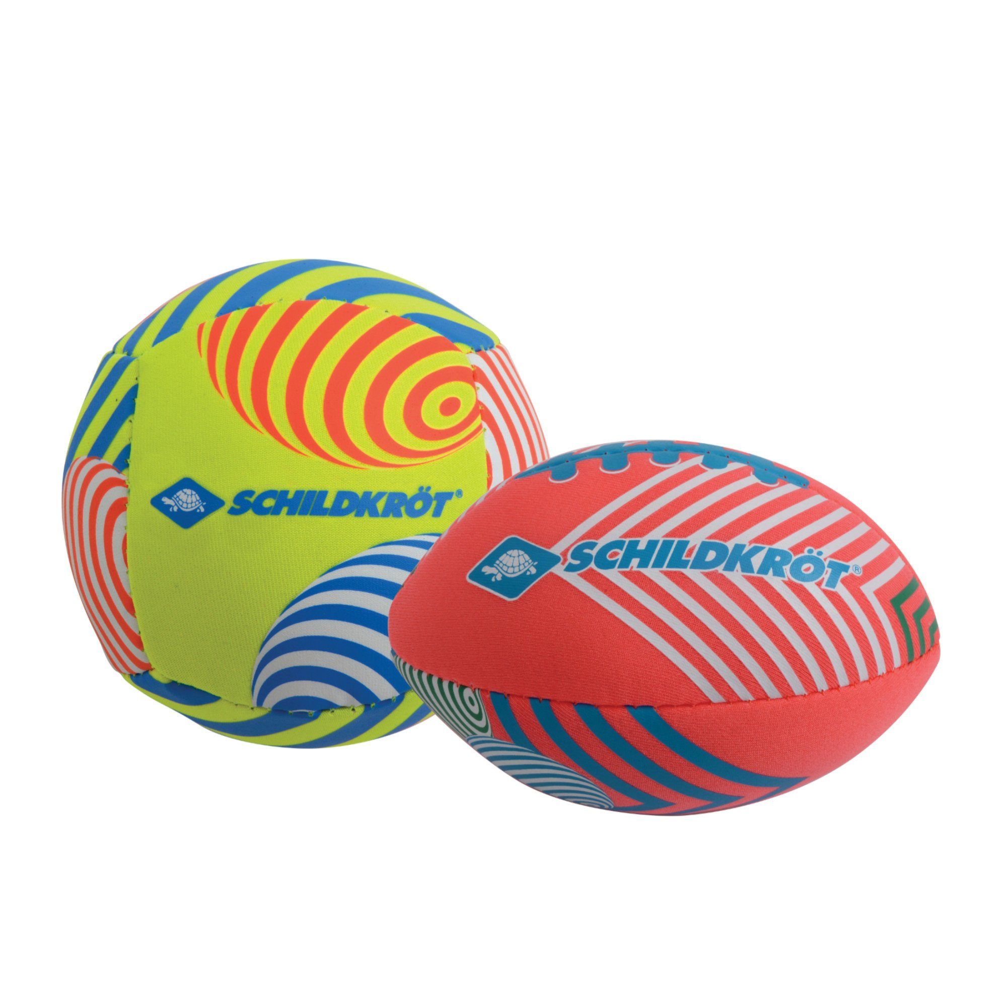 Schildkröt Funsports Spielball Schildkröt Neopren mini Ball Duo (2-St., Hochwertiges Neopren, Ideal für Fang- und Werfspiele, weiche Polsterung)