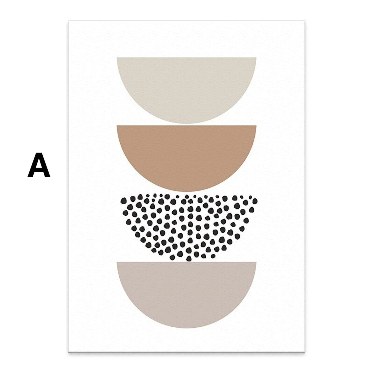 JUSTGOODMOOD Poster Abstrakt Boho mit Linien und Geomertrischen Formen als Deko Print ohne, E (1 St)