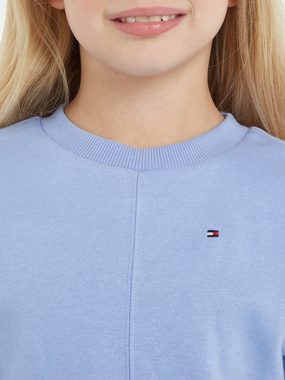 Tommy Hilfiger Sweatshirt ESSENTIAL CNK SWEATSHIRT mit markanten Ziernähten & Tommy Hilfiger Logo-Schriftzug