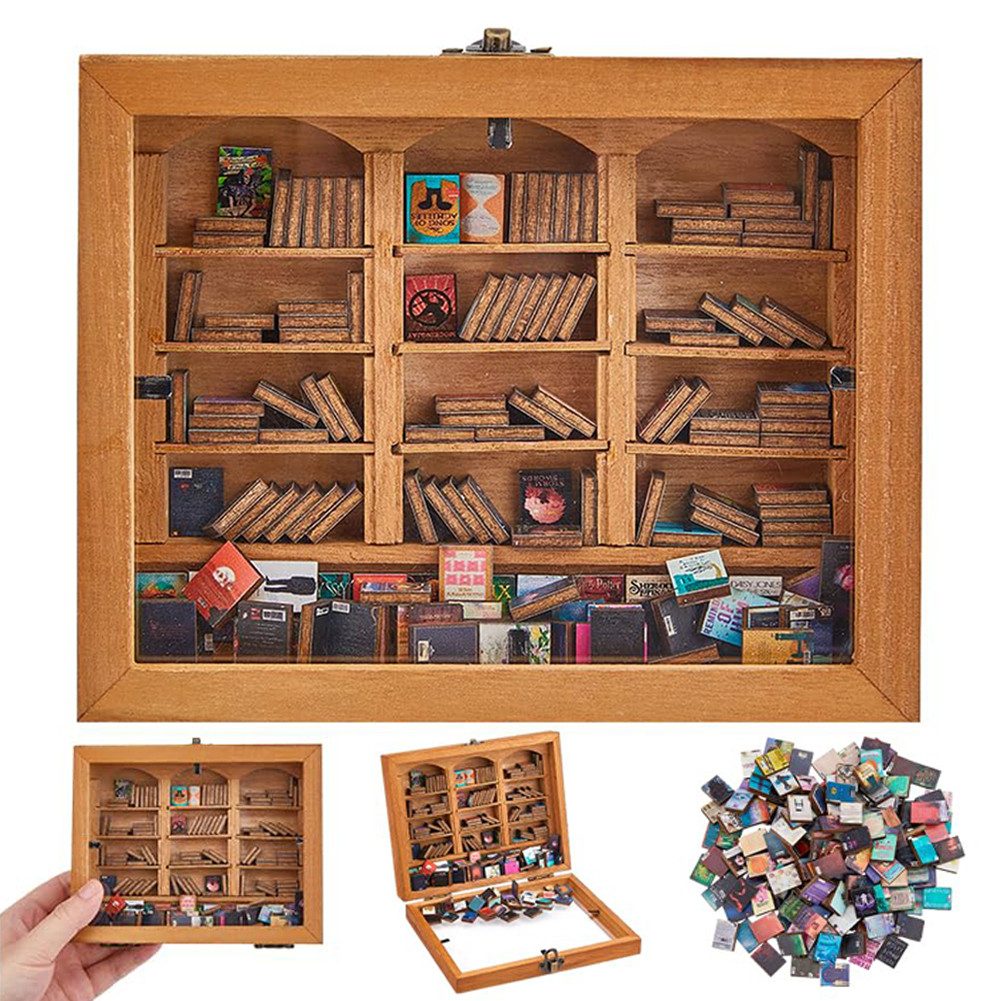 BlingBin Bücherregal Miniatur-Bücherregal Anti-Angst Geschenk - günstig online kaufen