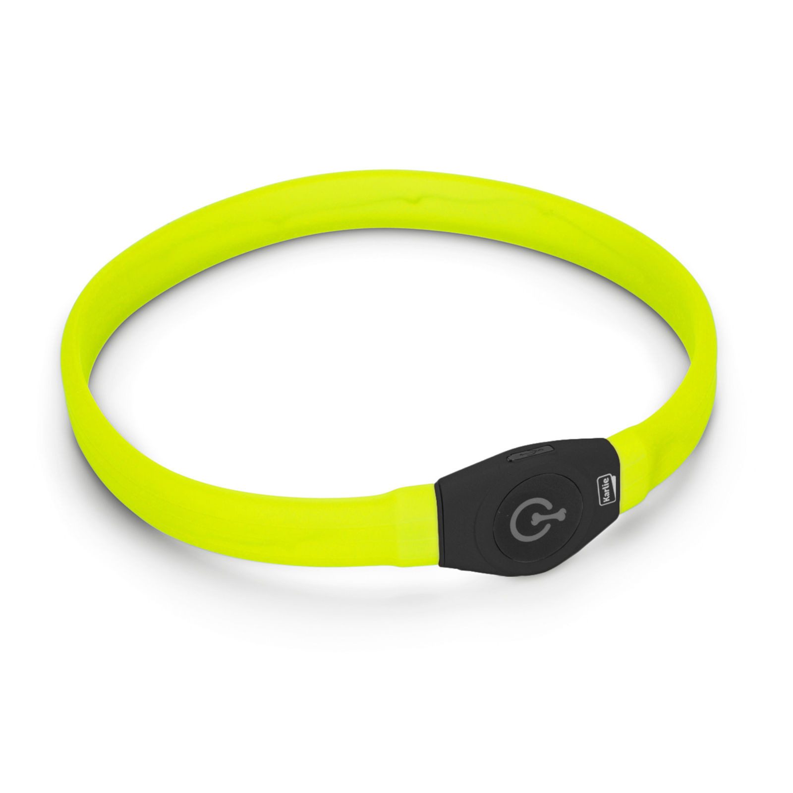 Karlie Hunde-Halsband Visio Light LED Langhaar Schlauchhalsband für Hunde, gelb