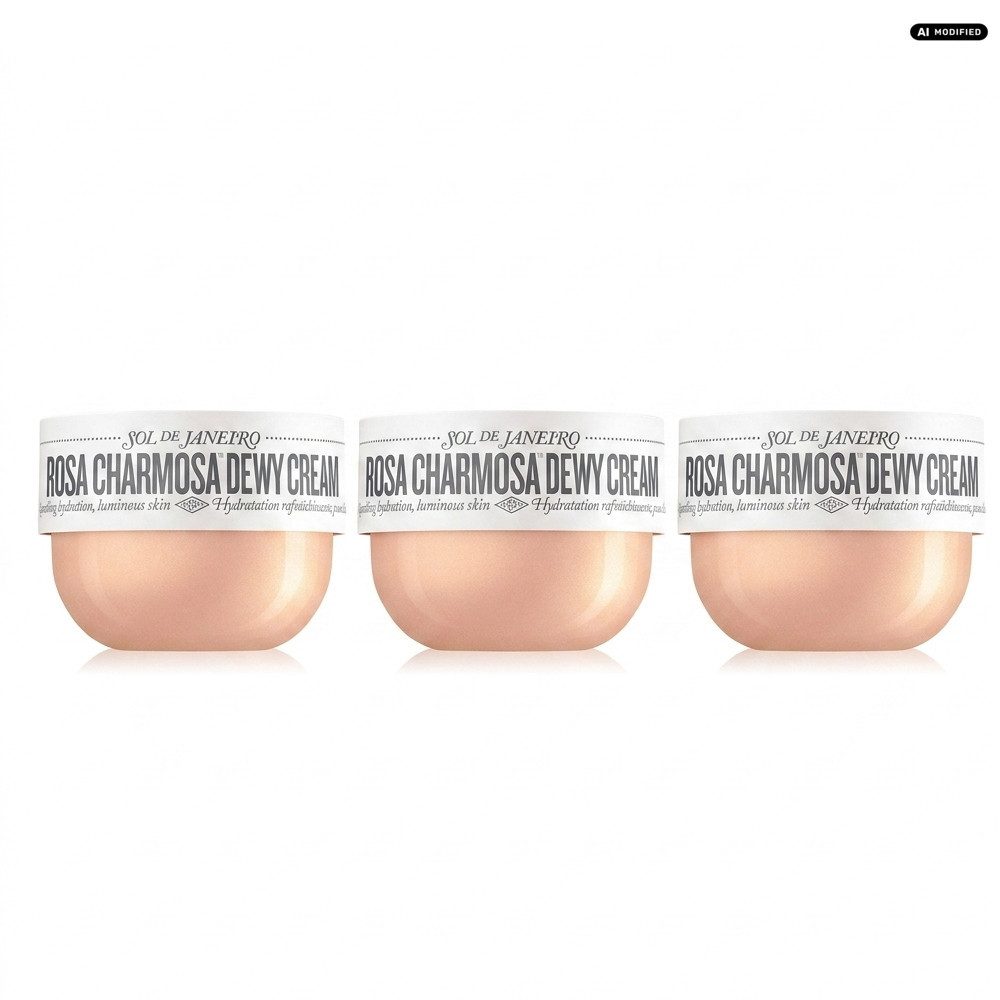 Sol de Janeiro Körpercreme Sol de Janeiro Rosa Charmosa Dewy Cream 3er Set, Vorteilspack mit drei Feuchtigkeitscremes