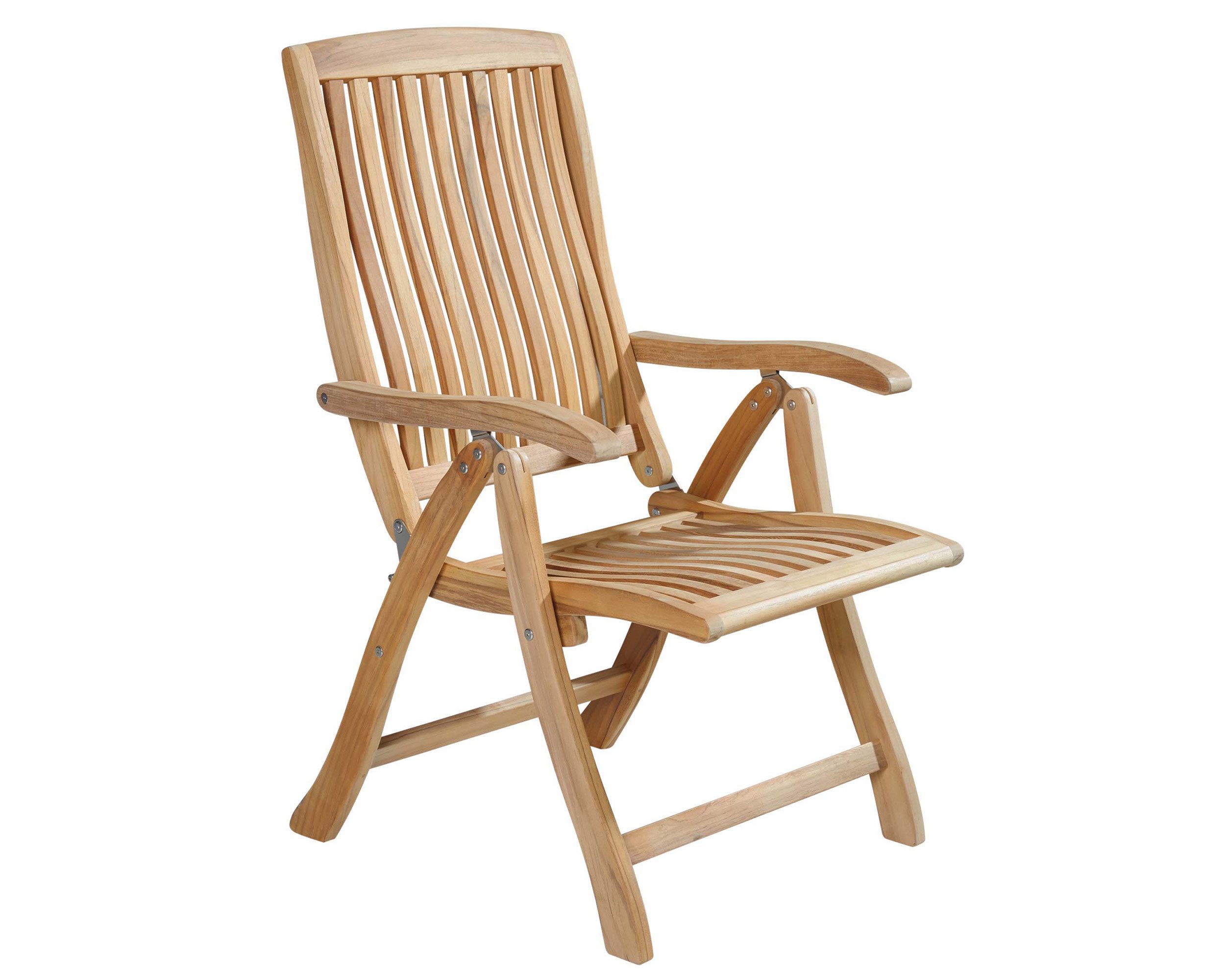 LC Garden Klappstuhl Birmingham Teak Gartenstuhl Hochlehner Klappstuhl