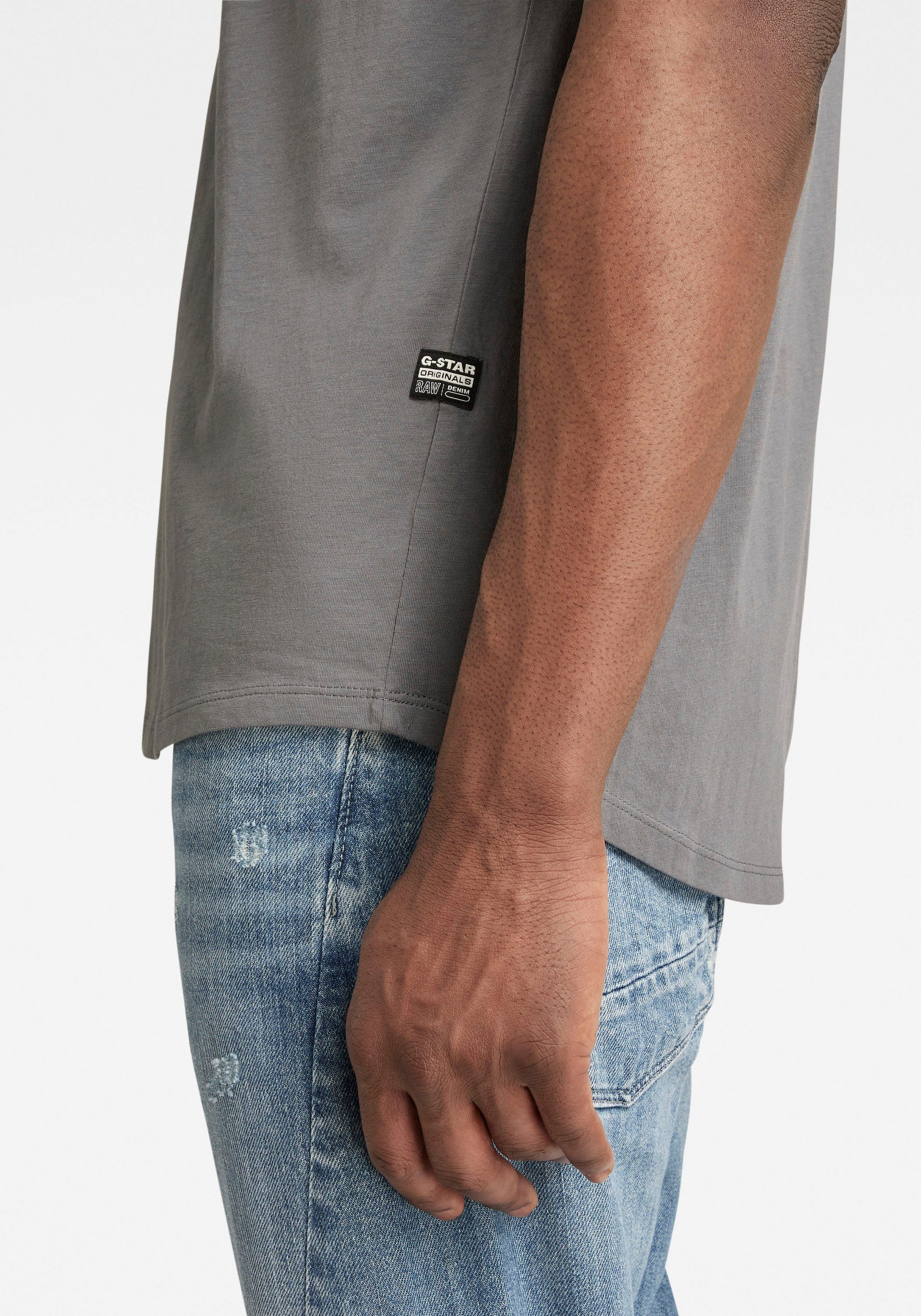 RAW Lash granite kleinem Stitching Logo mit T-Shirt G-Star