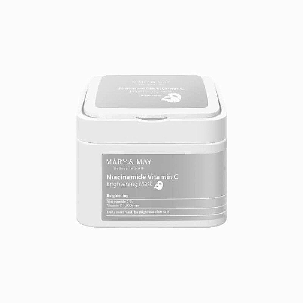 Tuchmaske Mary & May Niacinamide Vitamin C Brightening Mask