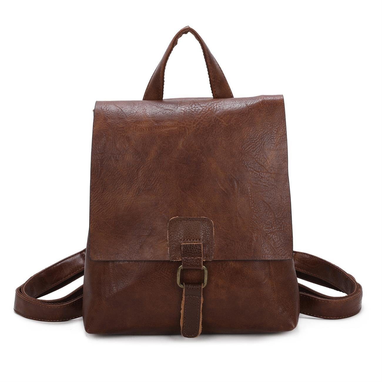 ITALYSHOP24 Rucksack Damen Schultertasche Backpack Umhängetasche günstig online kaufen