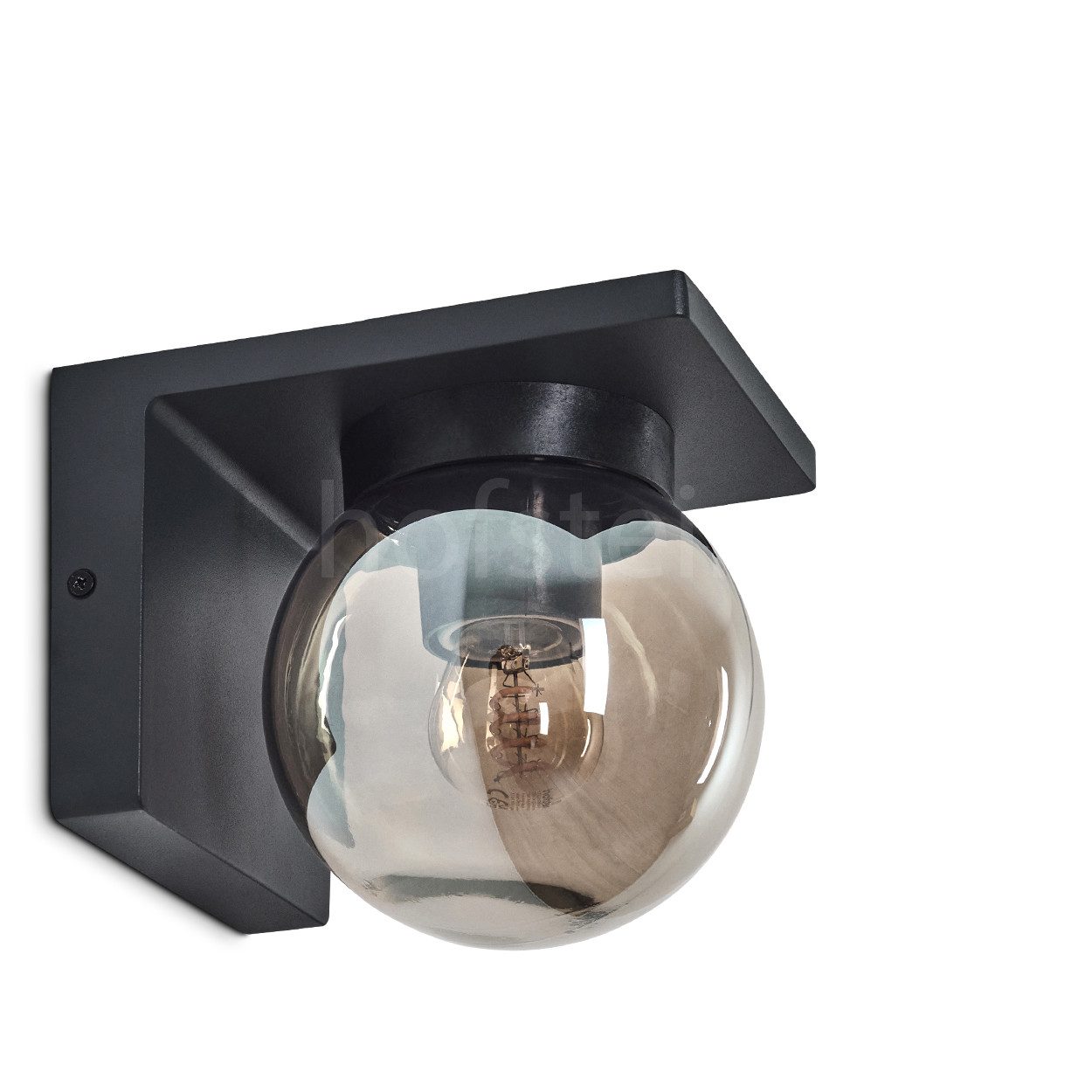 hofstein Außen-Wandleuchte moderne Wandlampe aus Metall/Glas in Anthrazit/R günstig online kaufen