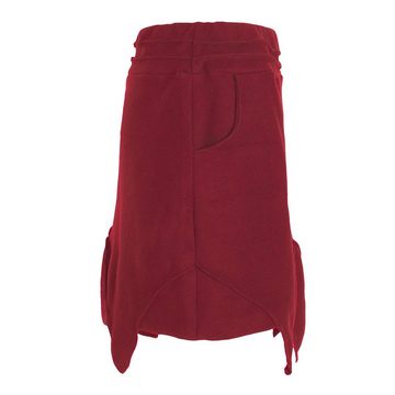Vishes Zipfelrock Thermorock warmer Damen Winterrock kurz Zipfelrock aus ECO-Fleece Hippie, Elfen, Goa Style