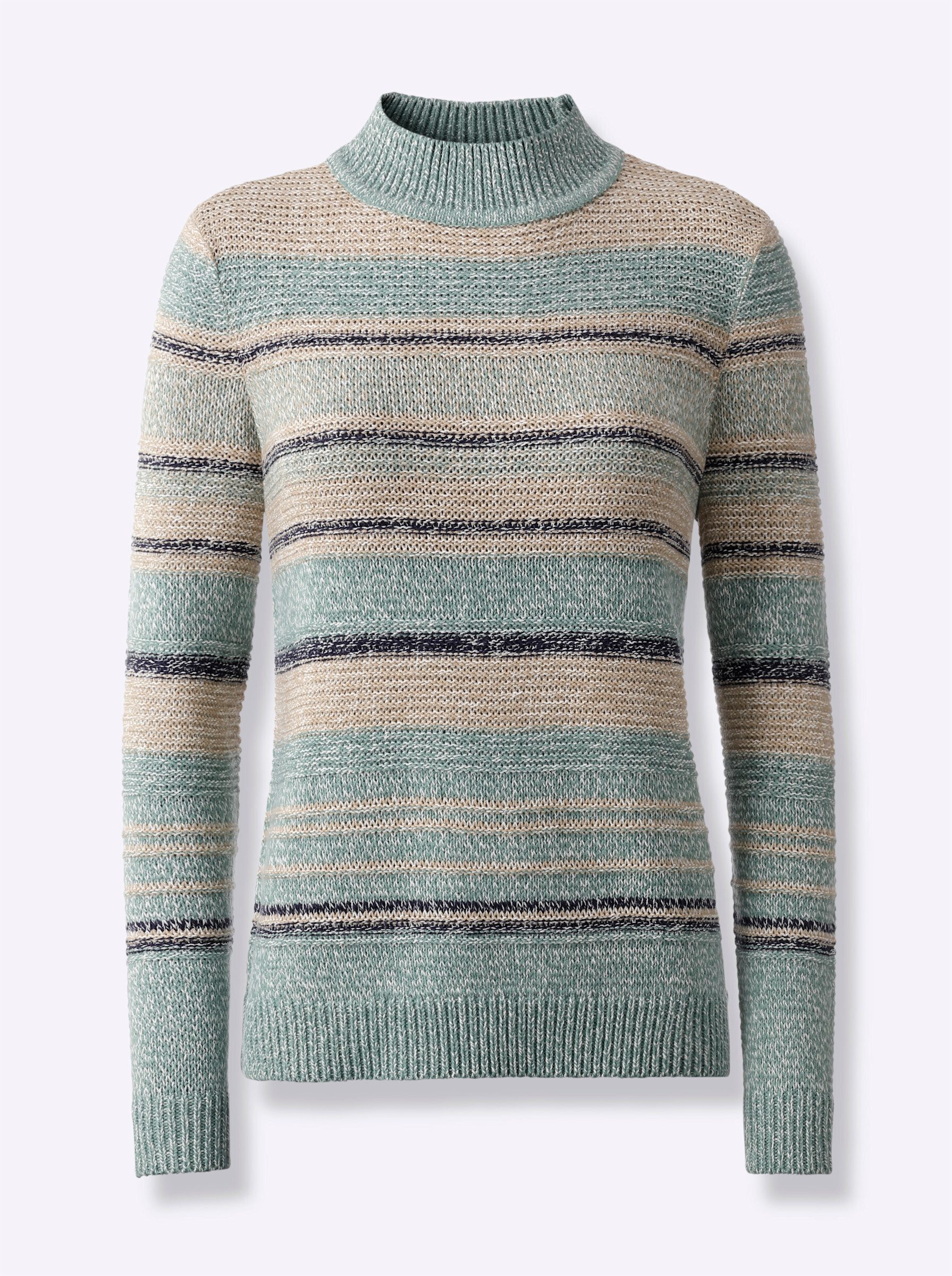 Sieh an! Strickpullover Stehkragenpullover . günstig online kaufen