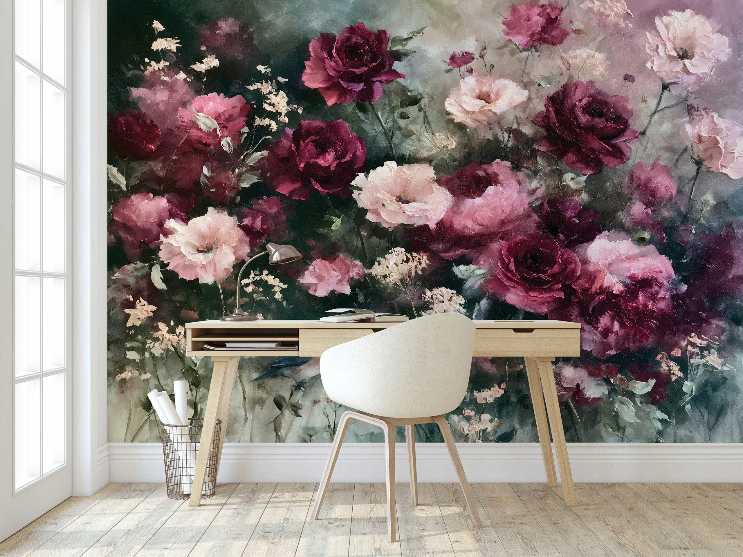 Wallarena Fototapete Blumen Vlies reißfest UV-beständig lichtecht Wohnzimmer Schlafzimmer, glatt, 150 x 105 cm
