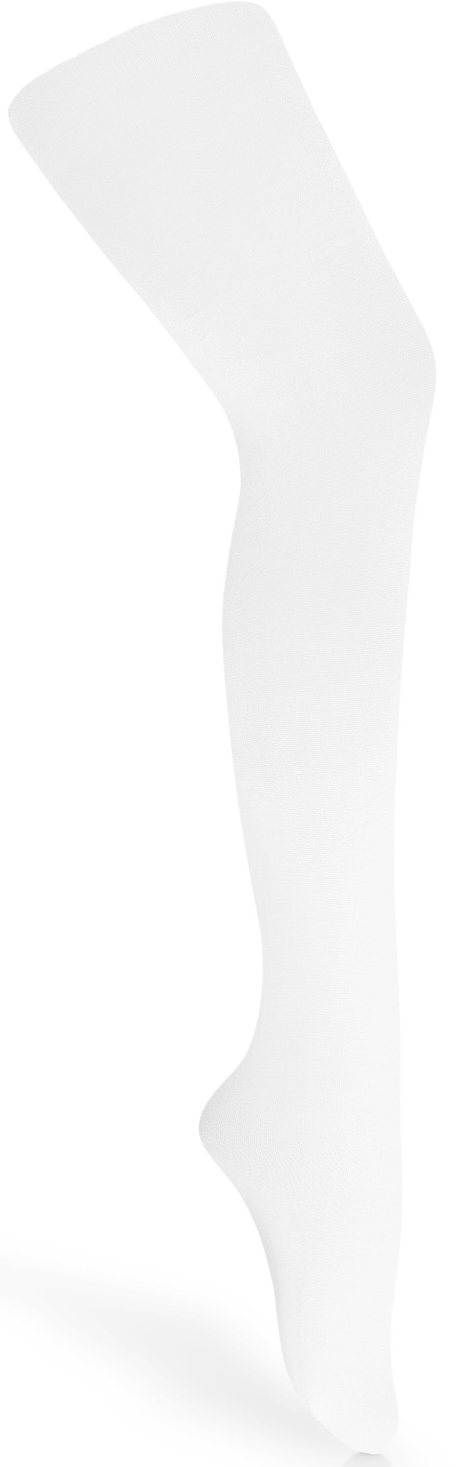 Merry Style Strumpfhose Kinder Strumpfhose für Mädchen Microfaser 60 DEN 60 DEN (1 St) Weiß