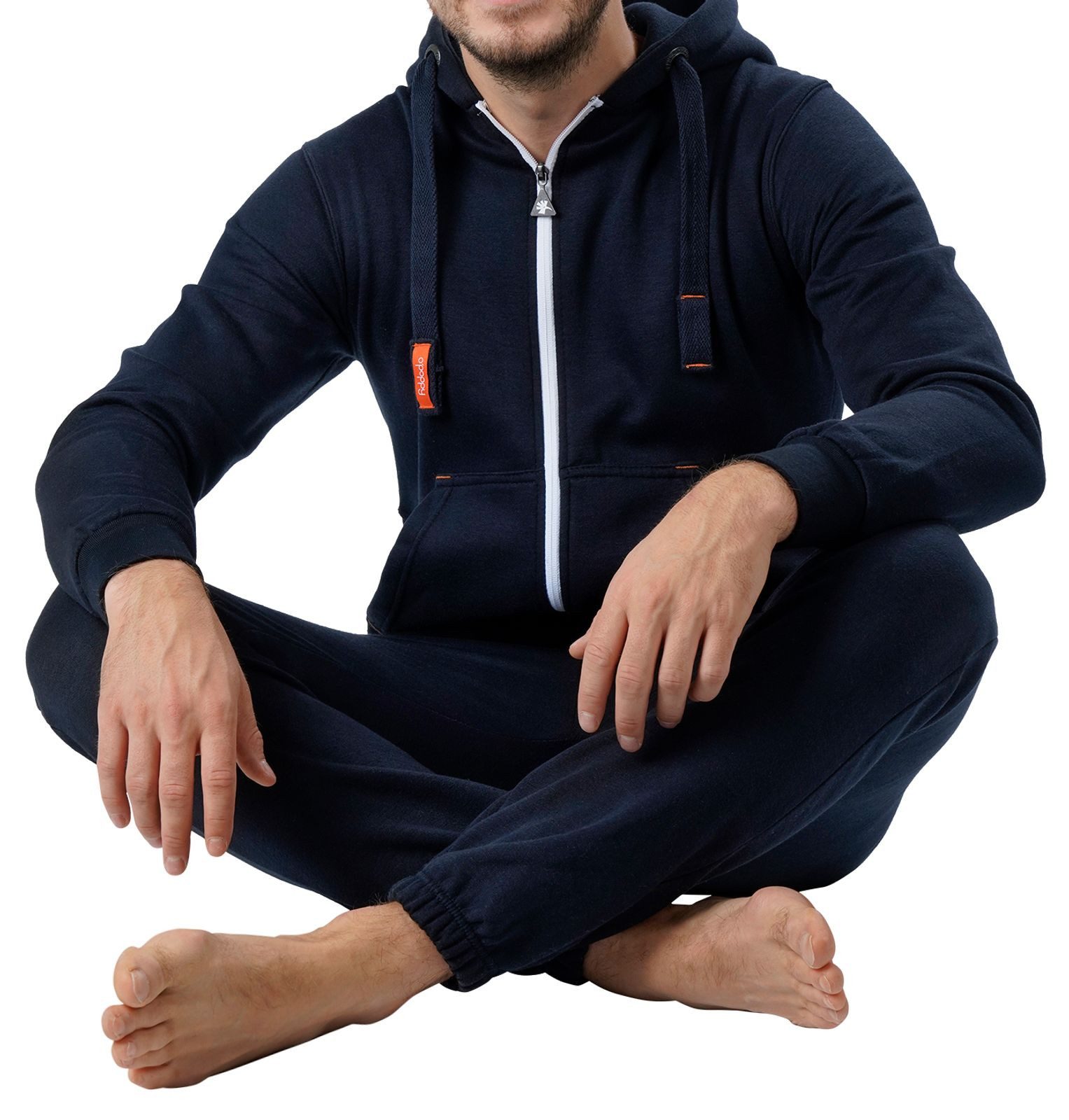 O'Poppy Jumpsuit Herren navy (1-tlg) mit Kapuze und Eingriffstaschen