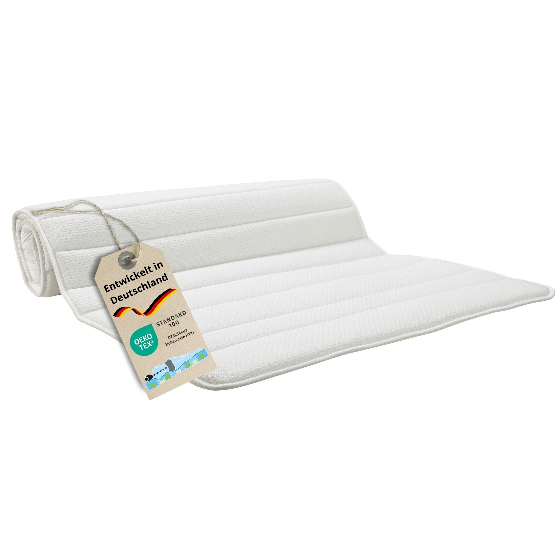 Bodyprotect, Topper Kaltschaum Matratzenauflage für bis zu 30 cm, 3 cm hoch, allergikerfreundlicher Mikrofaserbezug, (Schaumtopper 3 cm), elastische Eckgummis, Öko-TEX, Made in EU