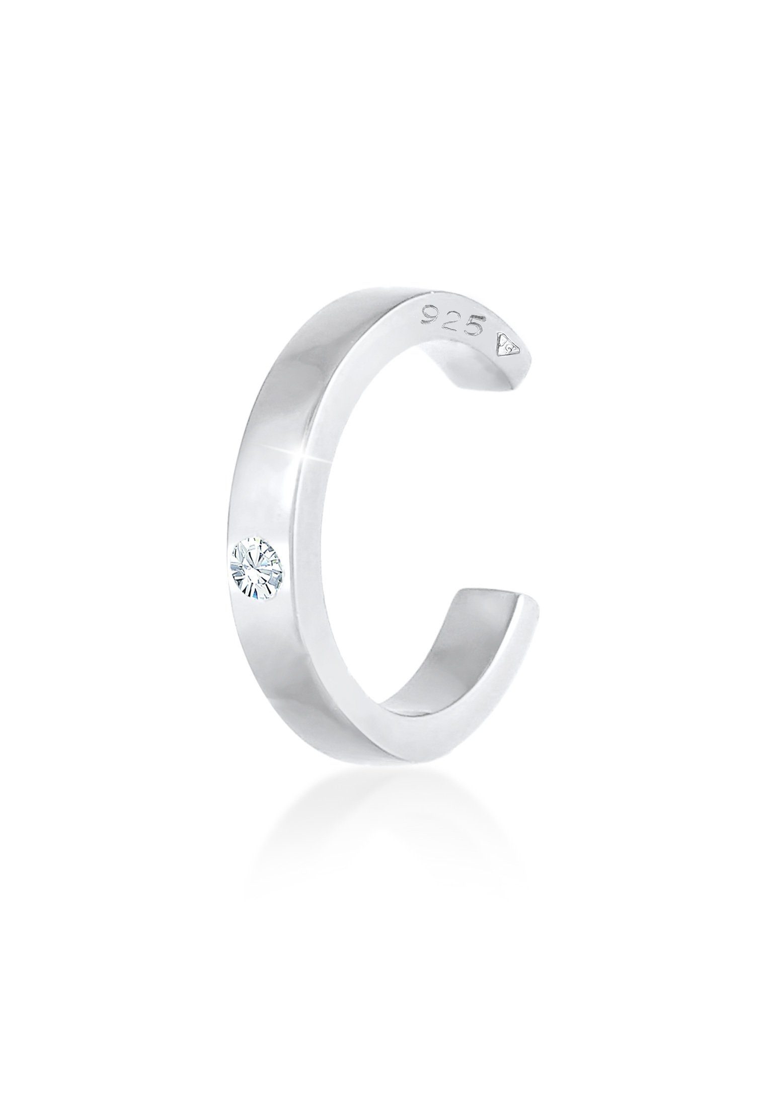Ohrklemme Single Earcuff 925 Silber, mit Kristallen von Swarovski®