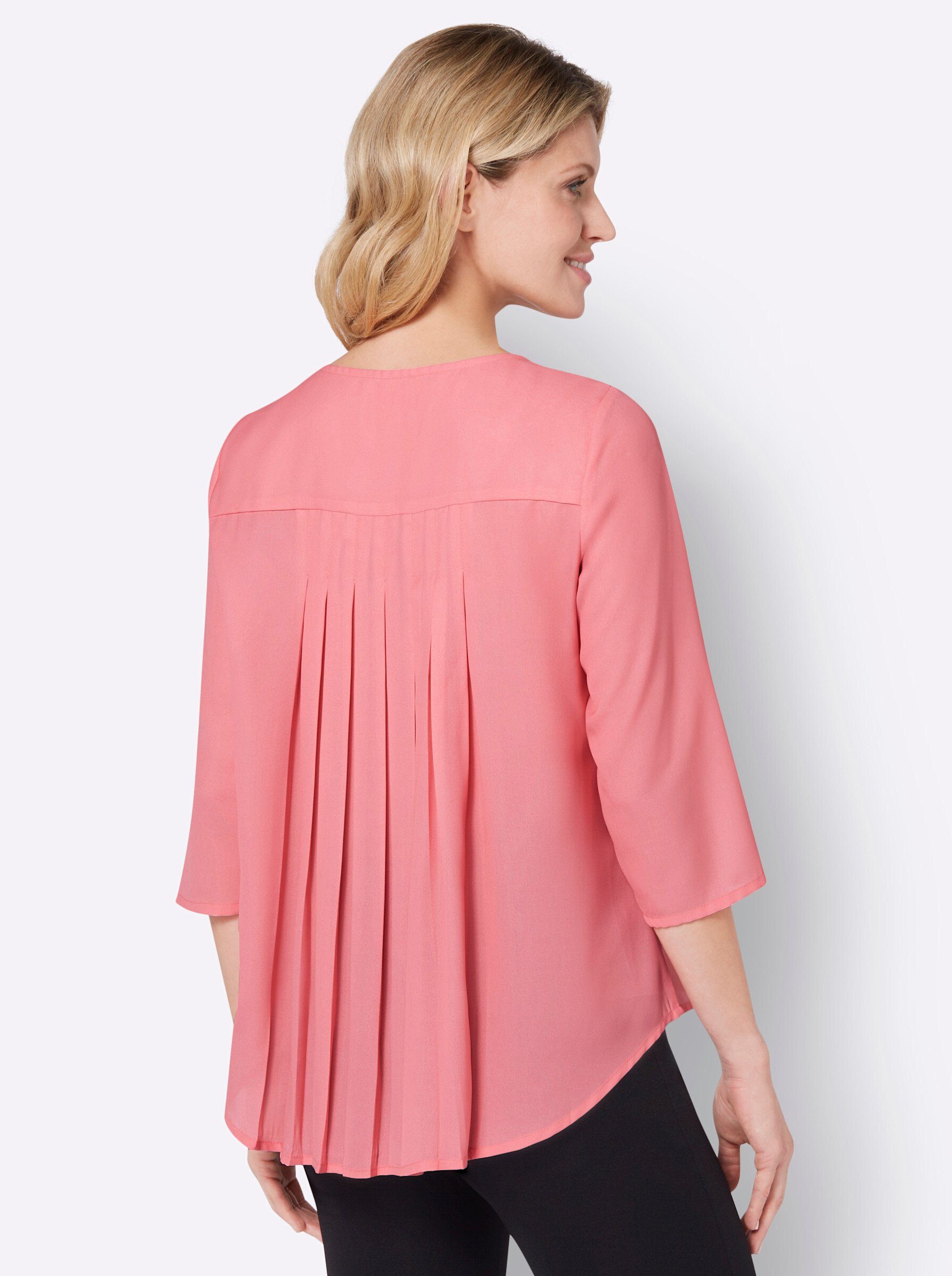 an! Klassische Bluse flamingo Sieh