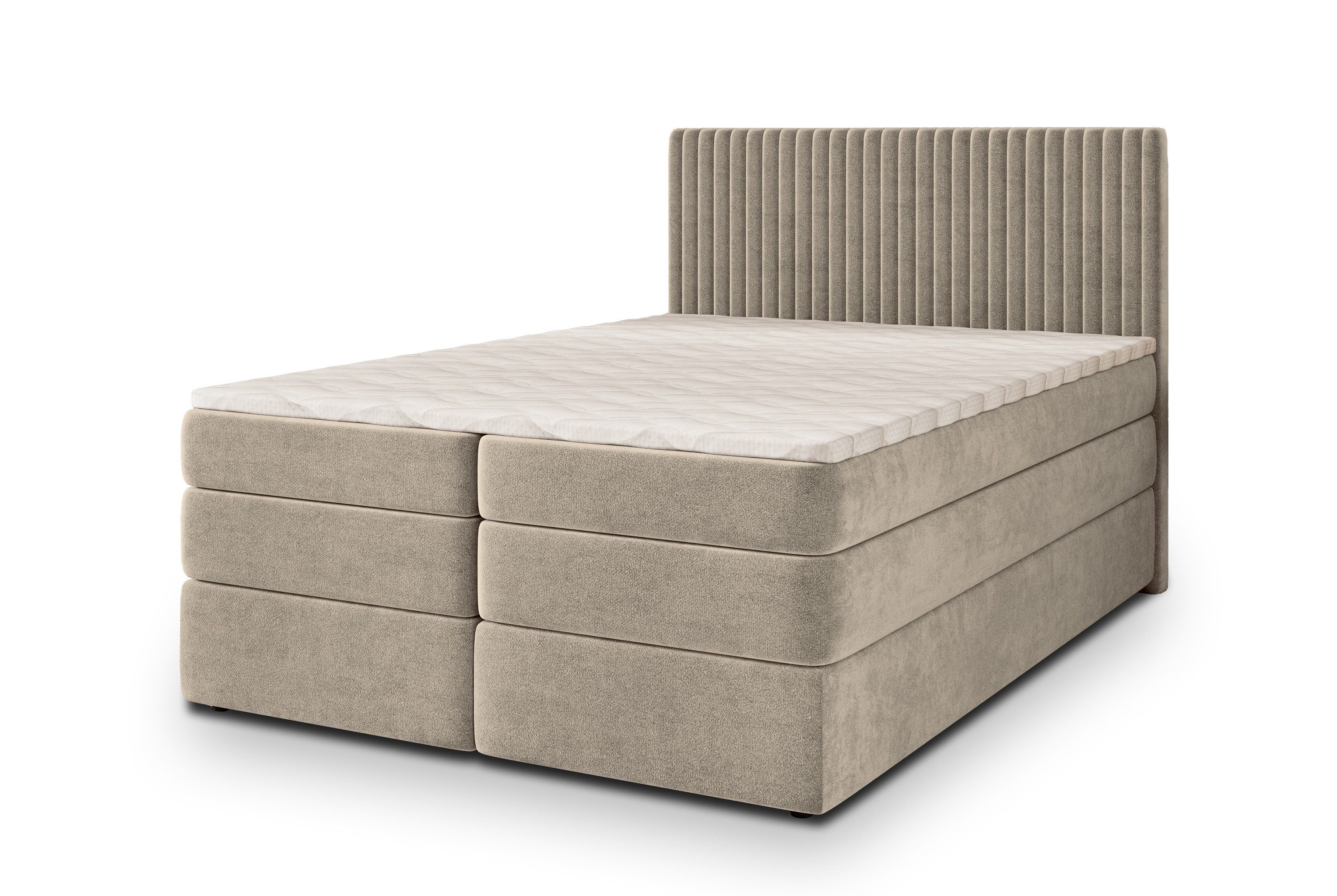 Masseno Boxbett FELBIO 180x200 cm mit Bonell Matratze und Topper günstig online kaufen